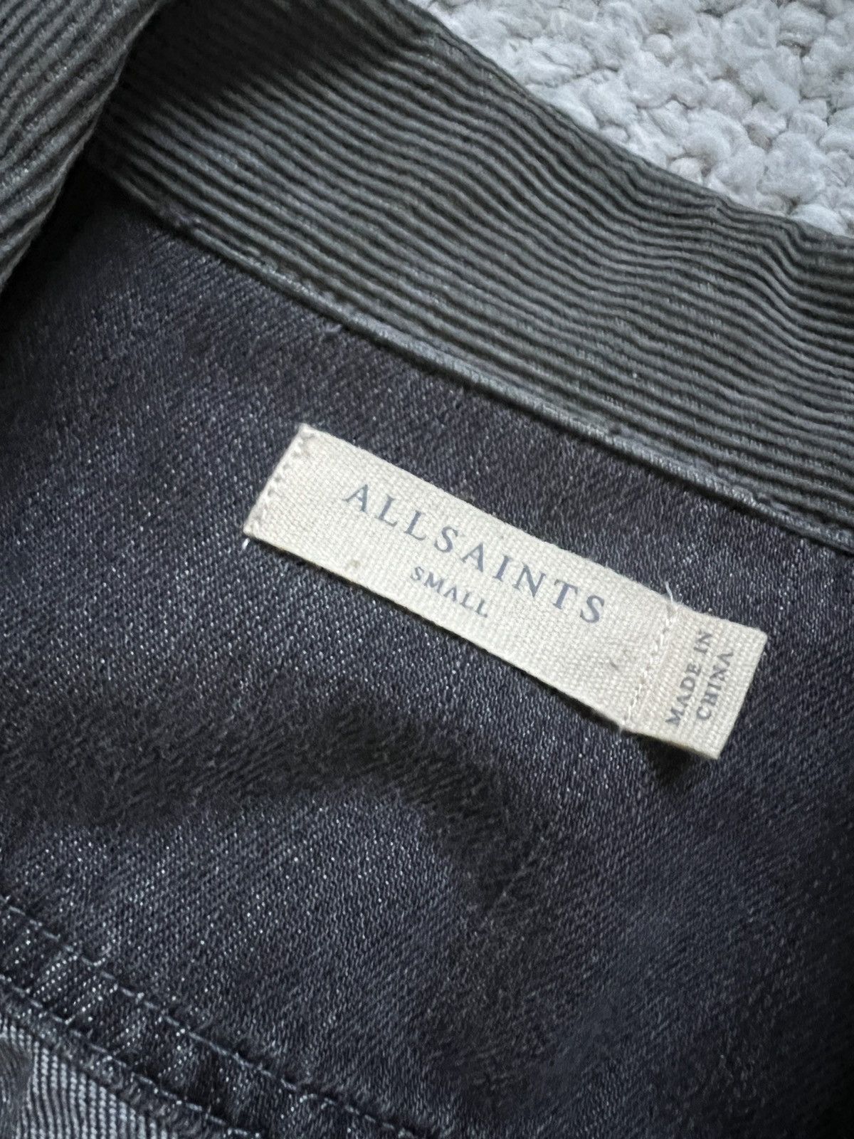 Allsaints AllSaints Grey Trucker Denim Jacket Size US S / EU 44-46 / 1 - 3 Thumbnail
