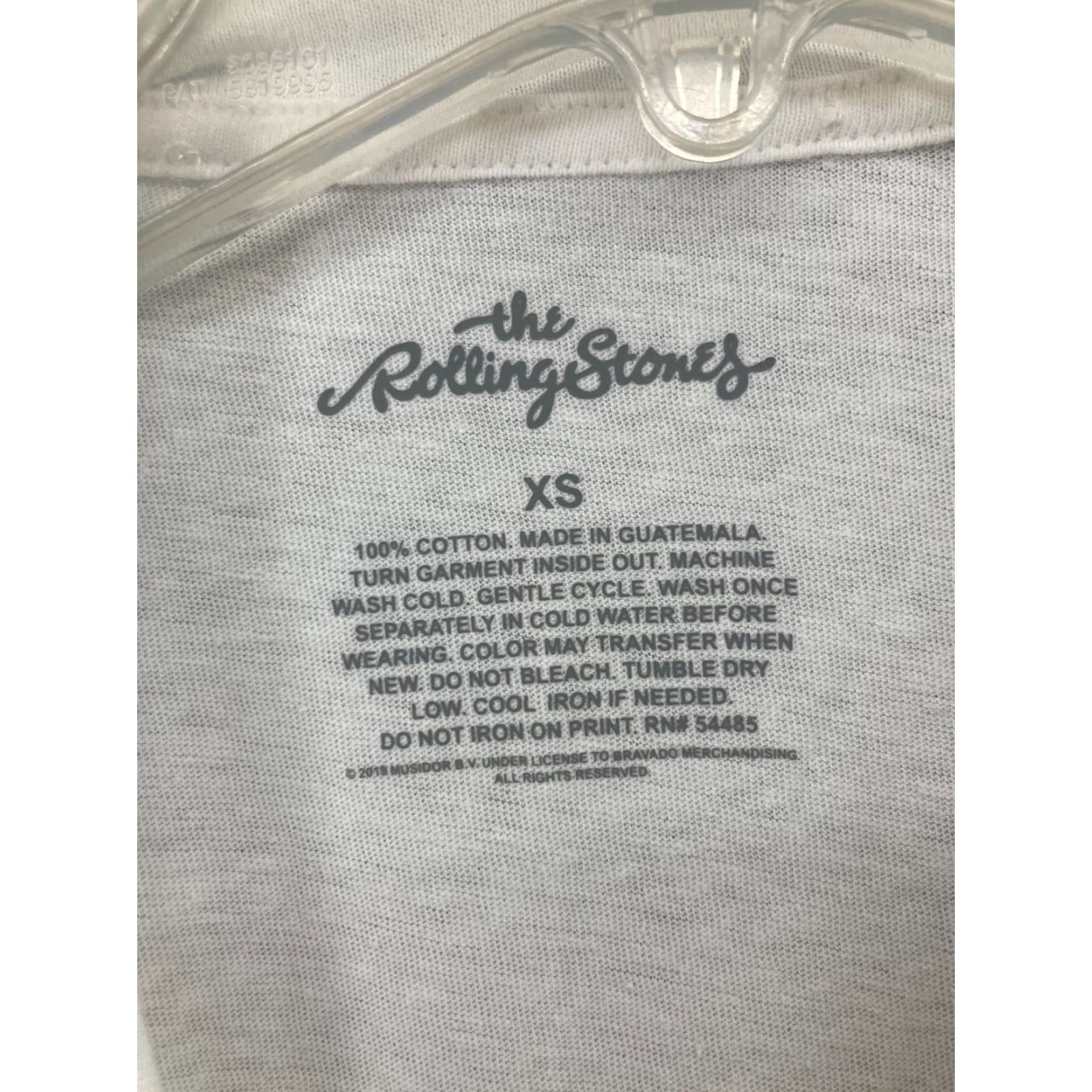 Vintage The Rolling Stones Graphic Print Cropped T-Shirt Womens XS White 80s Rock Size XS / US 0-2 / IT 36-38 - 5 Thumbnail
