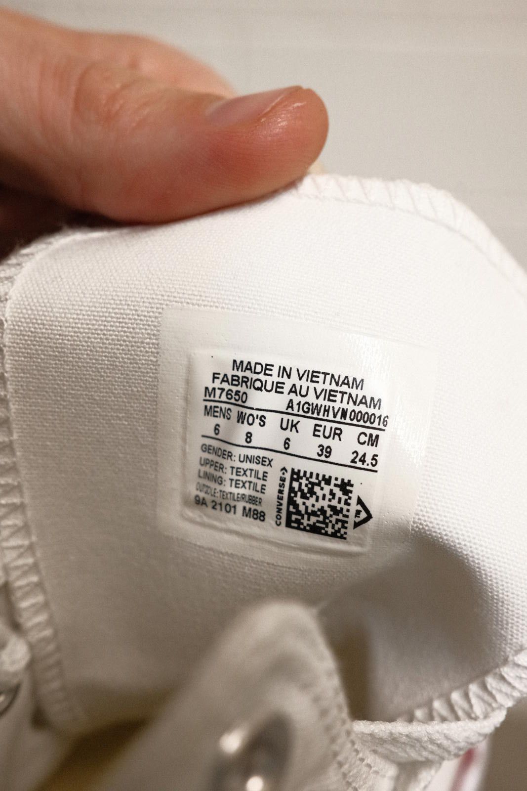 Converse White Converse Chuck Taylor All Star High Top Shoes W8 Size US 8 / IT 38 - 5 Thumbnail