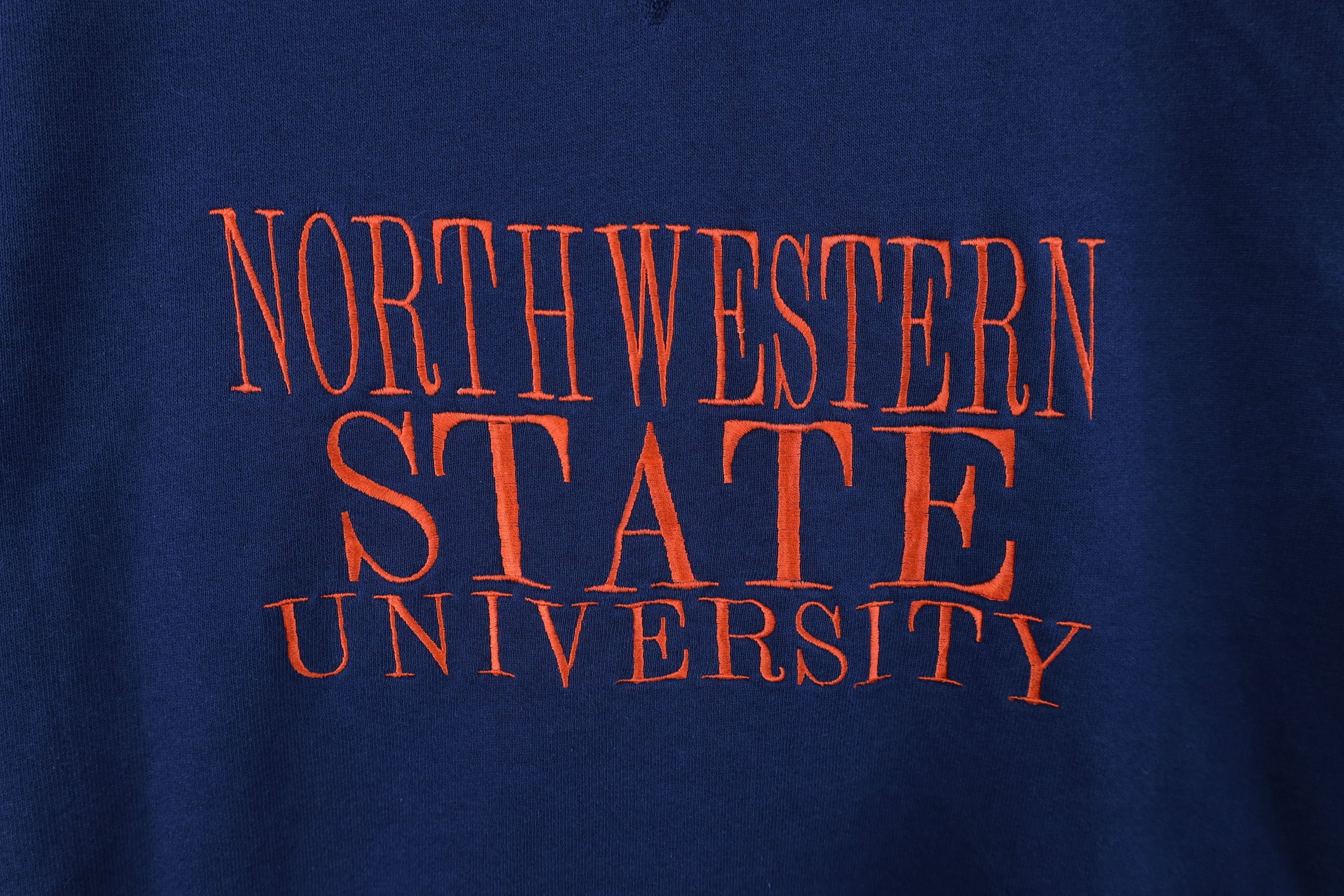Russell Athletic × Vintage Vintage 90s Russell Athletic State University Sweatshirt USA Size US L / EU 52-54 / 3 - 4 Thumbnail