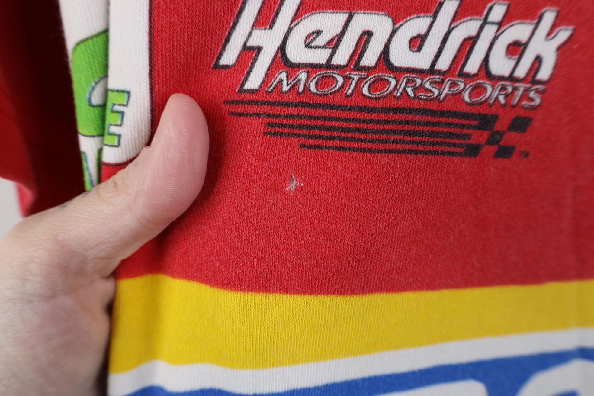 Vintage Vintage 90s NASCAR Striped Jeff Gordon Racing T-Shirt USA Size US L / EU 52-54 / 3 - 4 Thumbnail