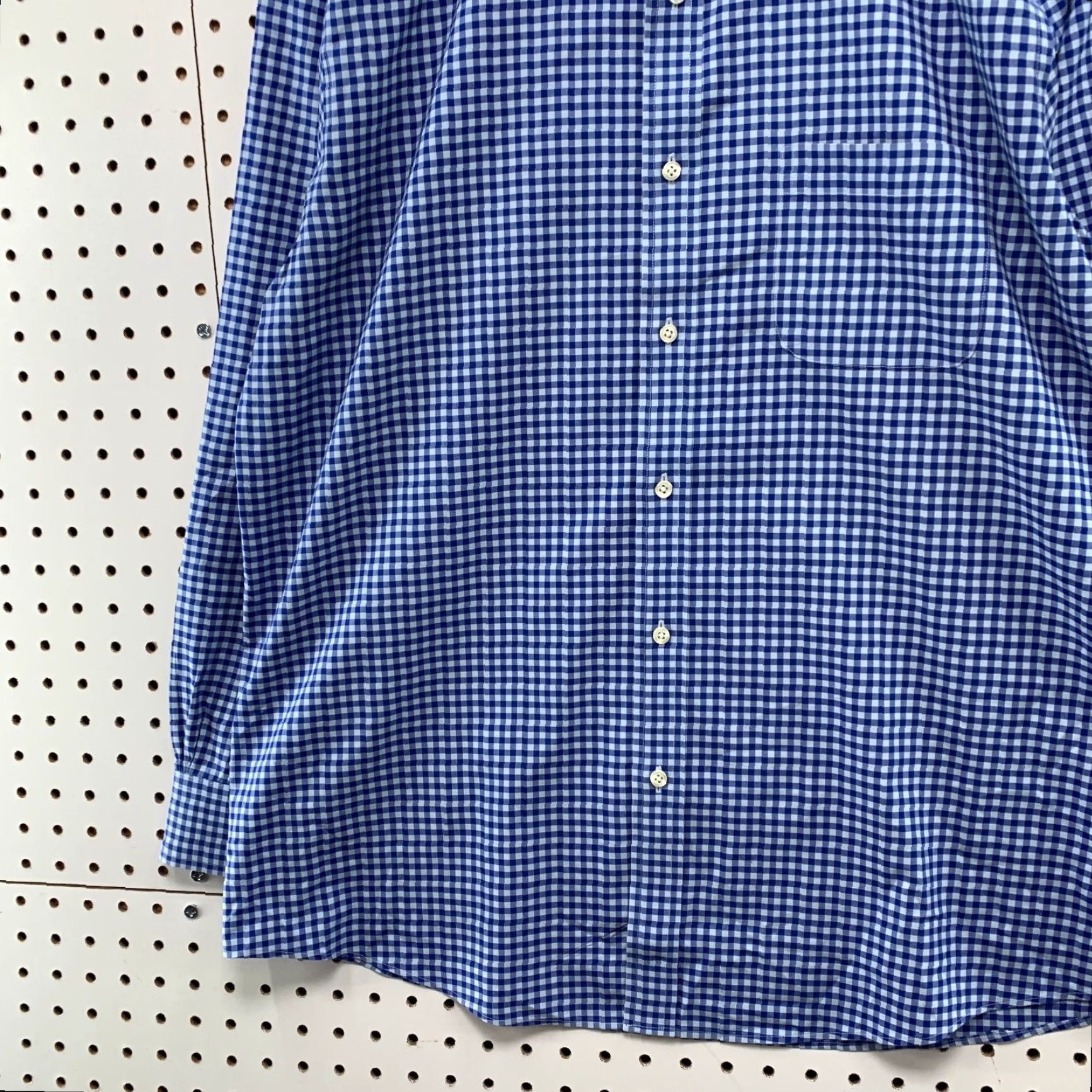 Brooks Brothers Brooks Brothers Button Shirt Mens Large Neck 15.5 32 Blue Check Non Iron Stretch Dress Shirt Regular Long Sleeve Mens Size US L / EU 52-54 / 3 - 6 Thumbnail