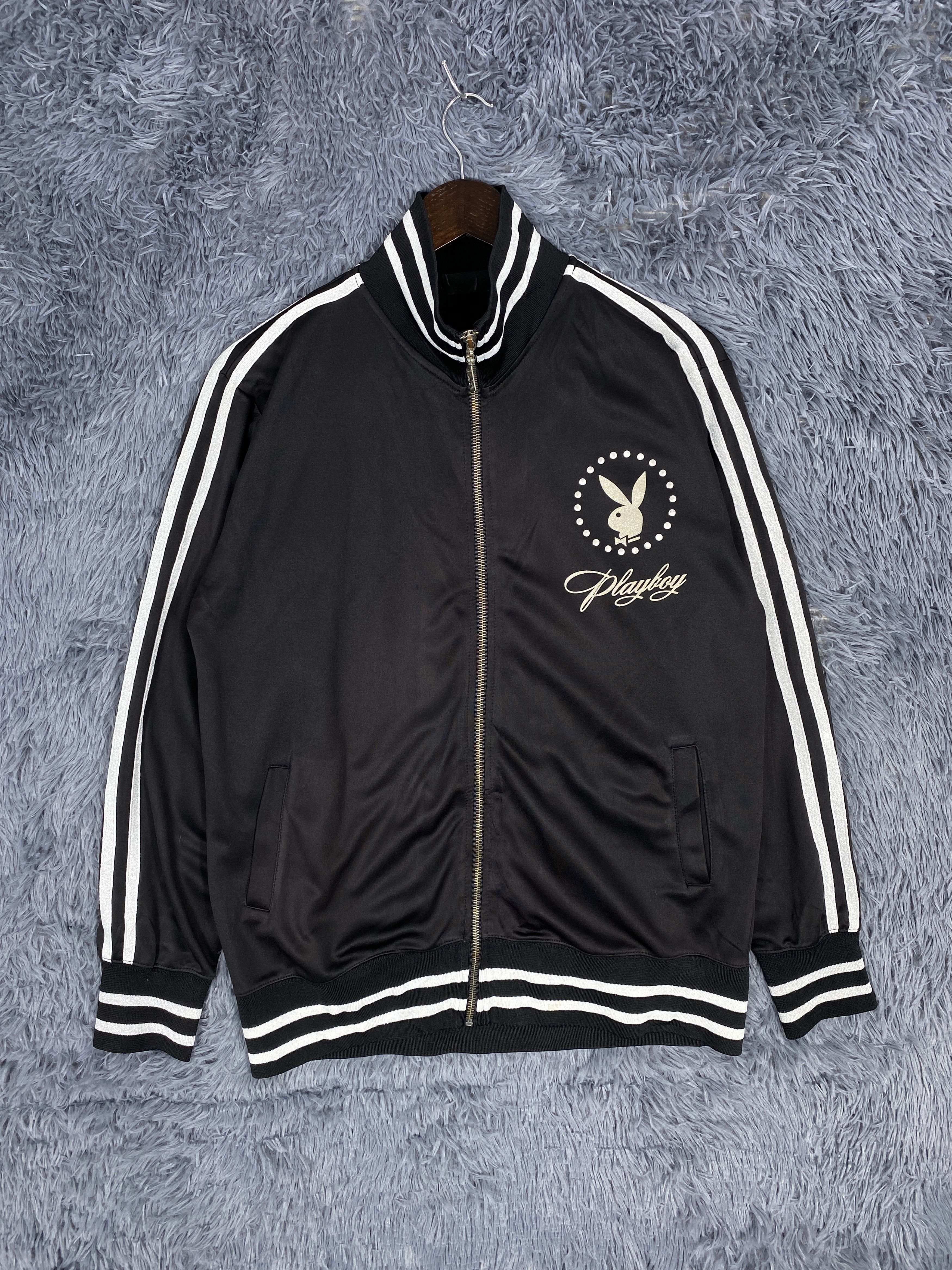 Playboy Vintage Playboy Athletic Zip-Up Track Sportwear Jacket Size US L / EU 52-54 / 3 - 1 Thumbnail