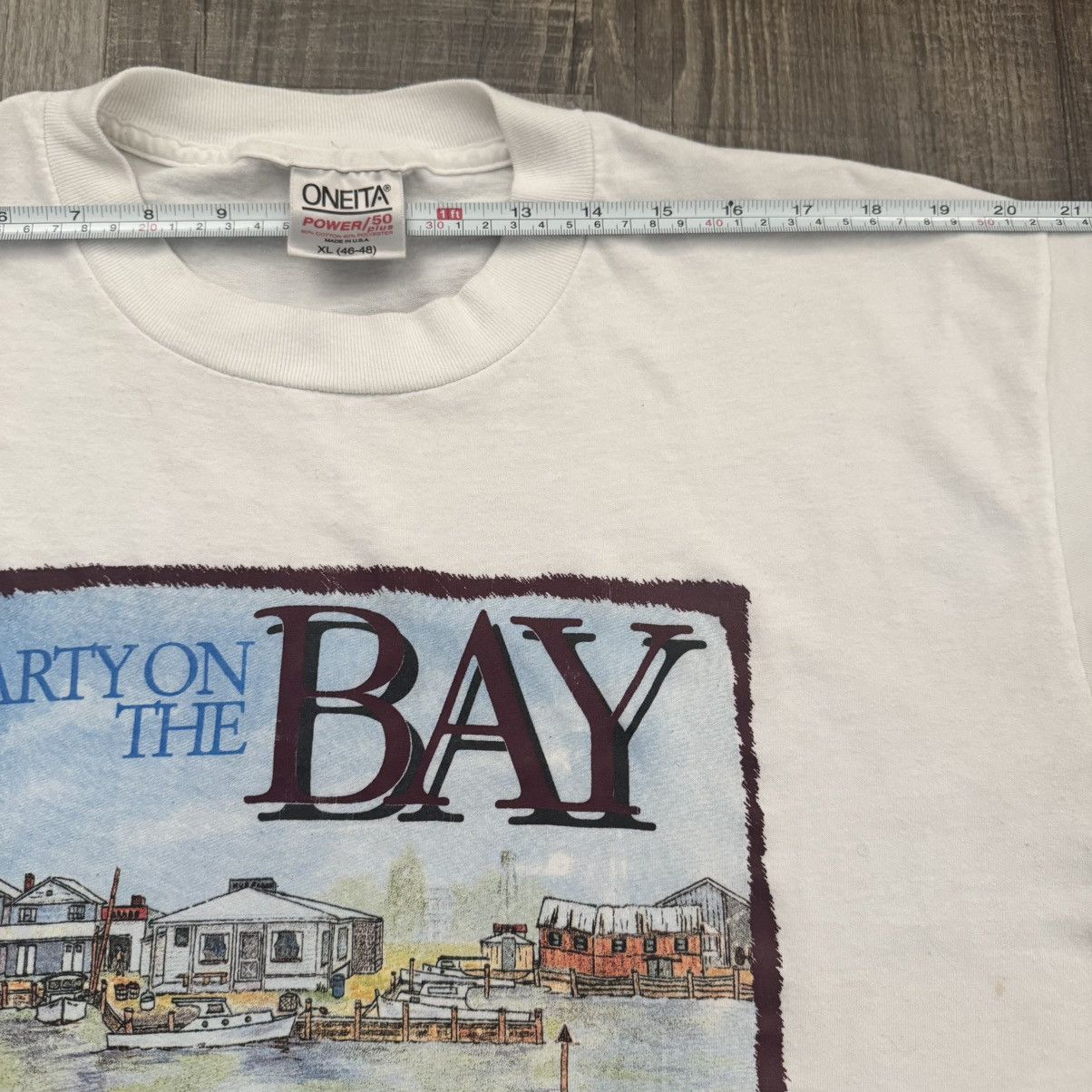 Vintage ONEITA • VNTG "Bay" Single Stitch Tee (XL) Size US XL / EU 56 / 4 - 2 Thumbnail