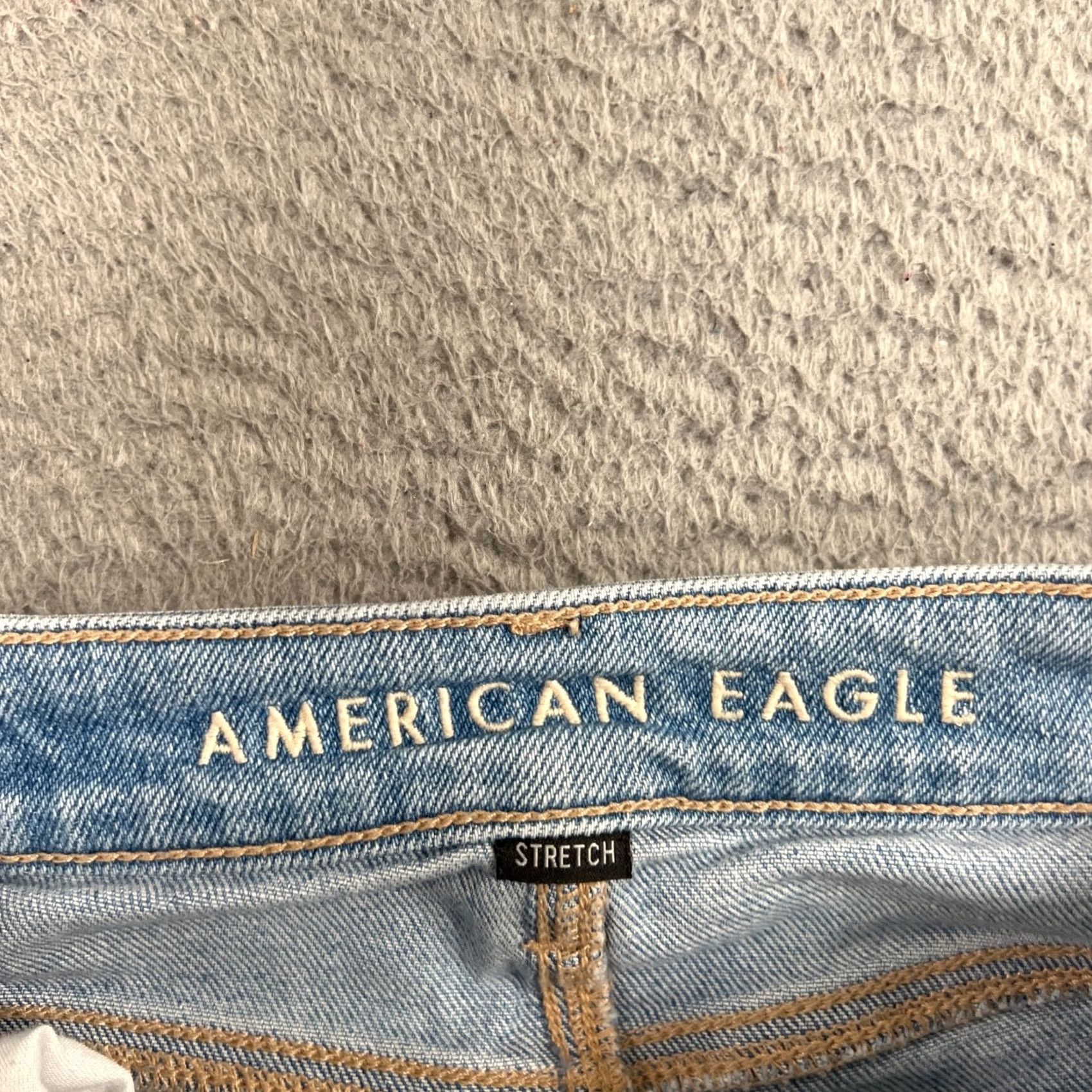 American Eagle Outfitters VINTAGE American Eagle Jeans Womens 0 Blue Denim Mom Straight High Rise Stretch Size 25" / US 0 / IT 36 - 6 Thumbnail