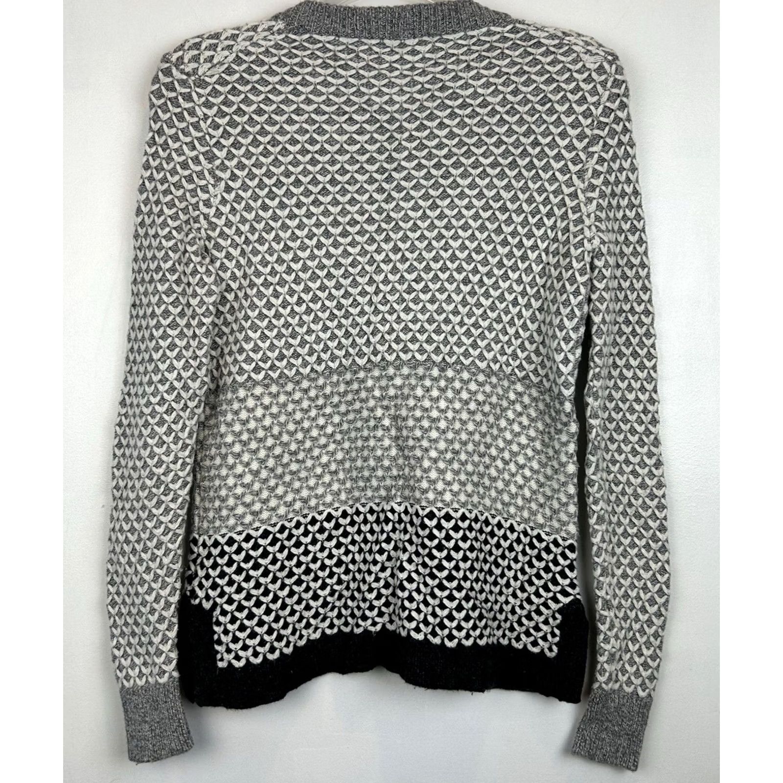 Madewell Madewell Sweater Womens XS Gray Pullover Textured Crew Casual Preppy Career Size XS / US 0-2 / IT 36-38 - 2 Thumbnail