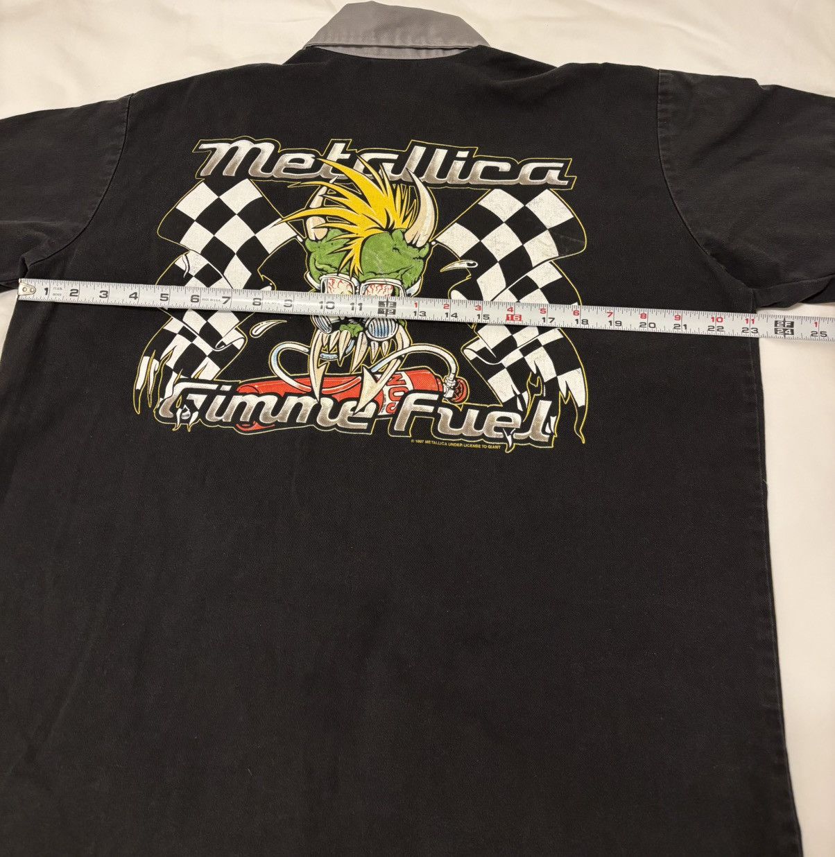 Band Tees Metallica Vintage Gimme Fuel 1997 Concert Shirt. Bowling Size US L / EU 52-54 / 3 - 14 Thumbnail