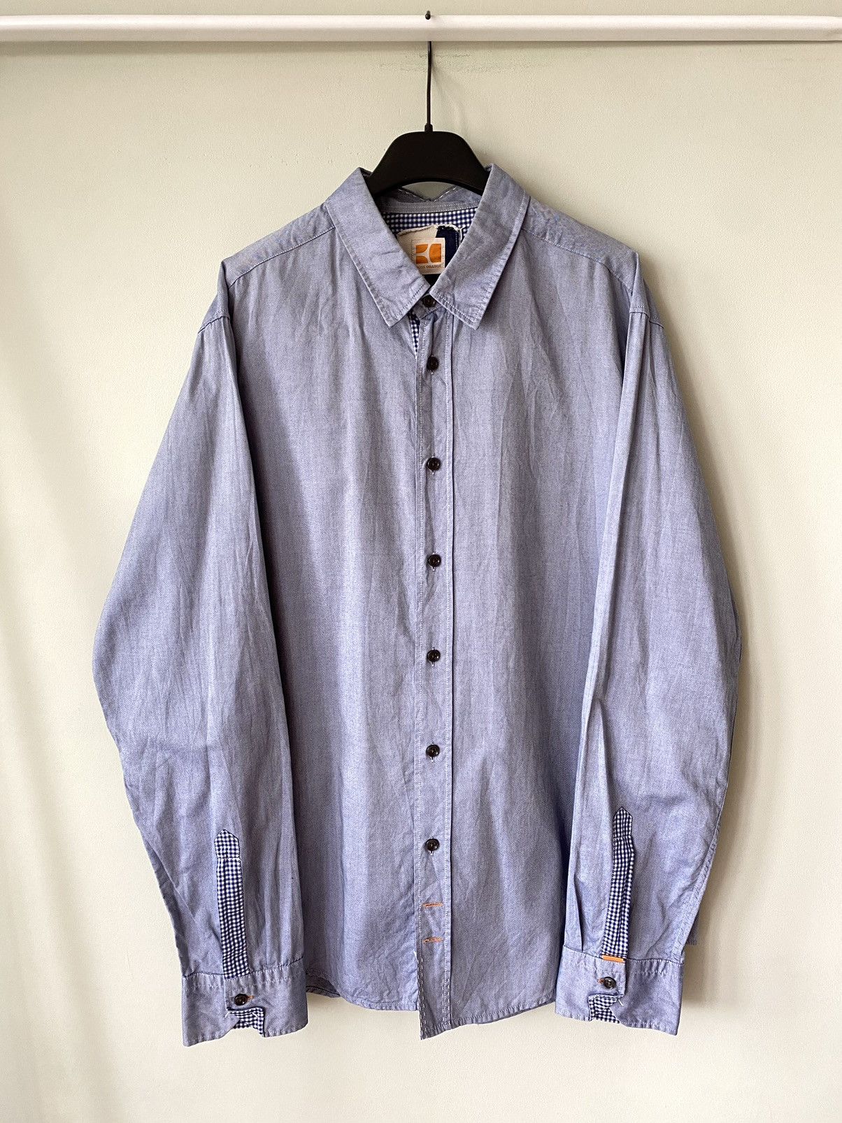 Hugo Boss Hugo Boss Orange Oxford ls shirt Size US L / EU 52-54 / 3 - 1 Thumbnail