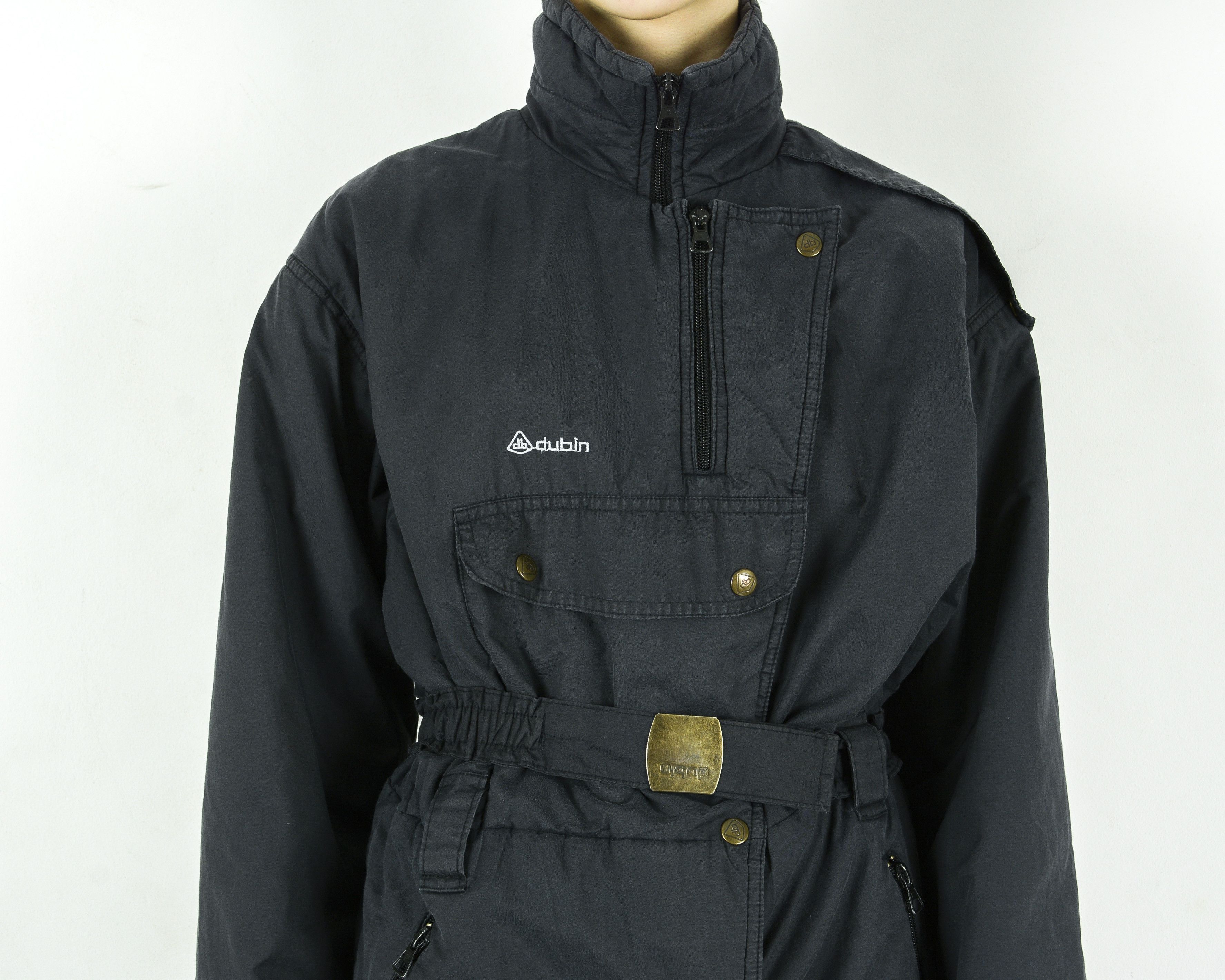 Other × Vintage DUBIN Ski Suit Jumpsuit Overalls Padded Coveralls Snow Suit Size 36" / US 14 / IT 50 - 4 Thumbnail