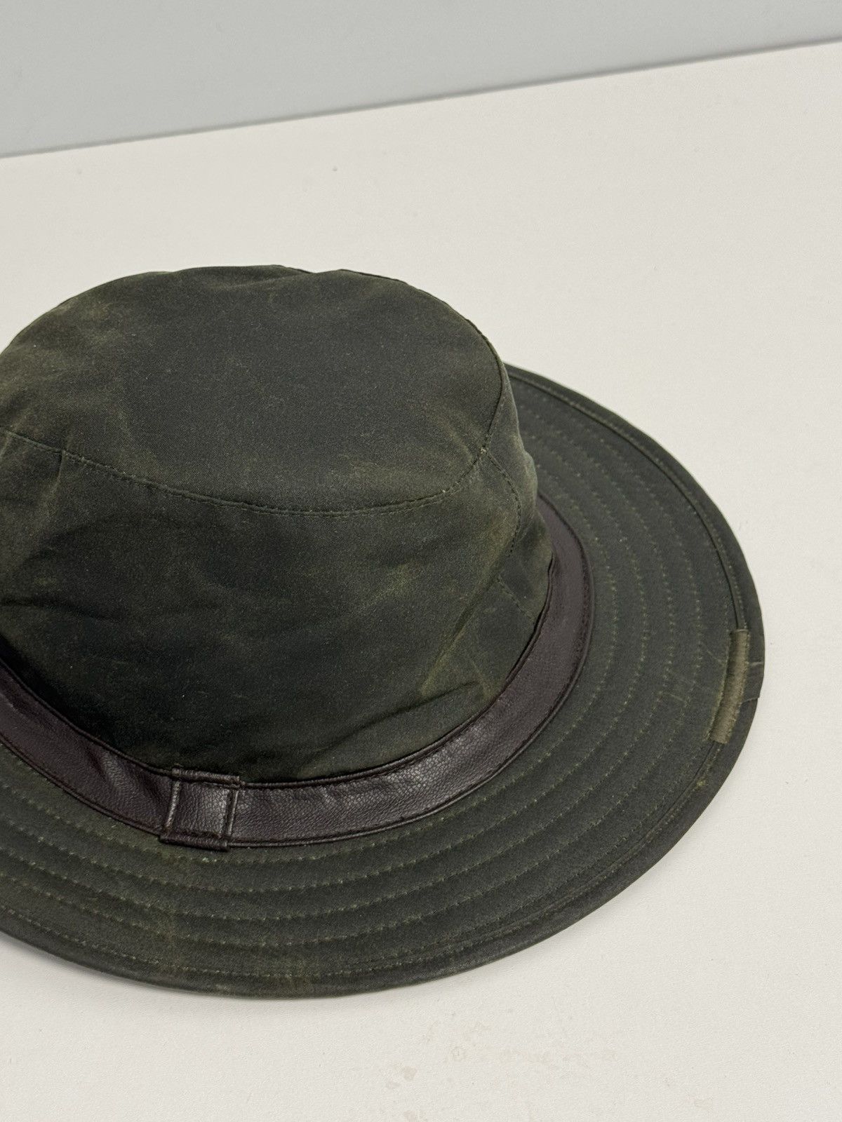Barbour Barbour Vintage Waxed Cap Hat 90’s Size ONE SIZE - 8 Thumbnail