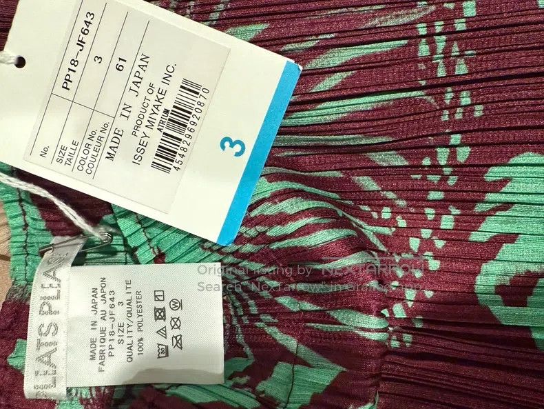 Issey Miyake Issey Miyake size:3 Green Pants Size 22" - 3 Thumbnail
