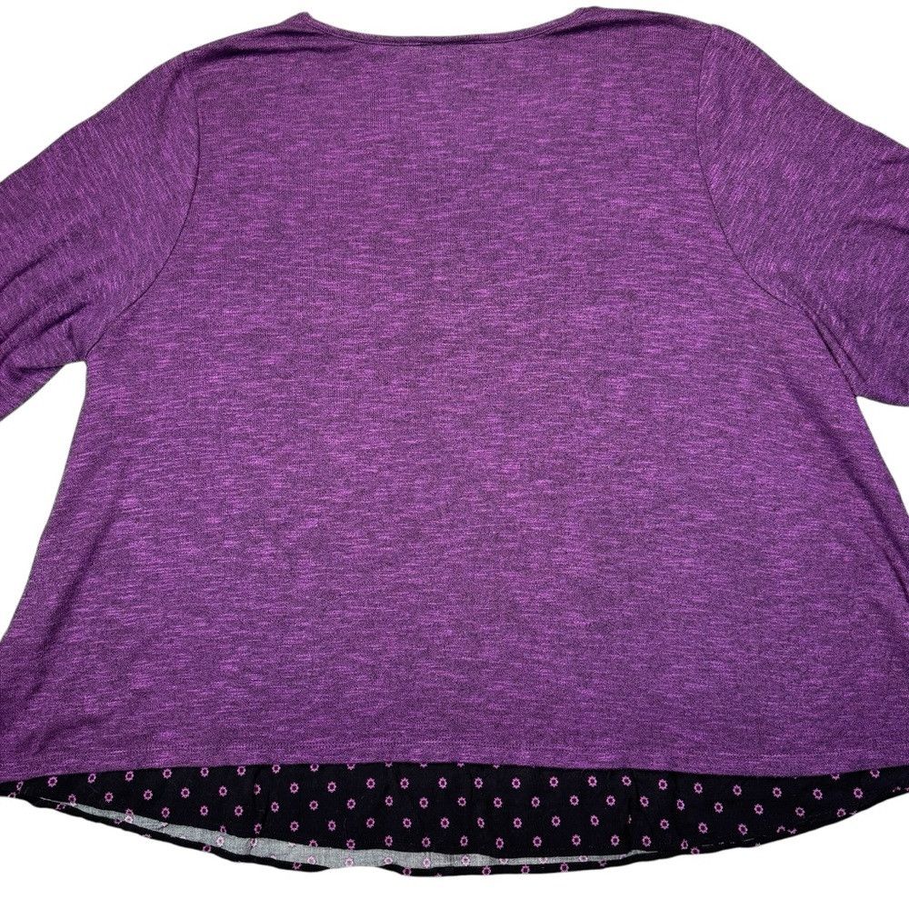 Other Catherine's Impossibly Soft Duet Purple Tunic Size 4X Size 4XL / US 24-26 - 3 Thumbnail