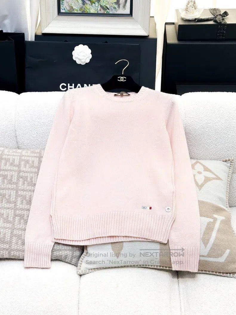 Loro Piana Loro Piana Light Pink Cinnamon Pink Crew Neck Knit Sweater Size XS / US 0-2 / IT 36-38 - 1 Thumbnail