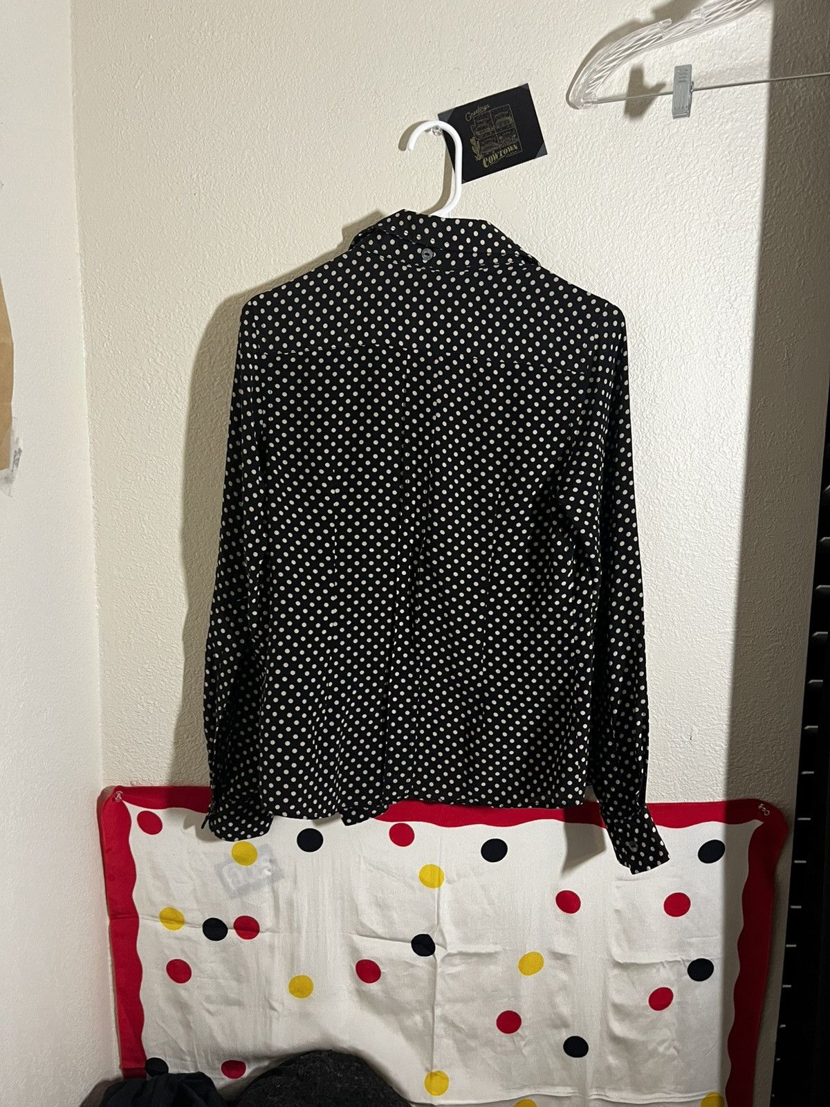 Dolce & Gabbana Dolce Gabbana Polka Dot Silk Shirt Size US S / EU 44-46 / 1 - 8 Thumbnail