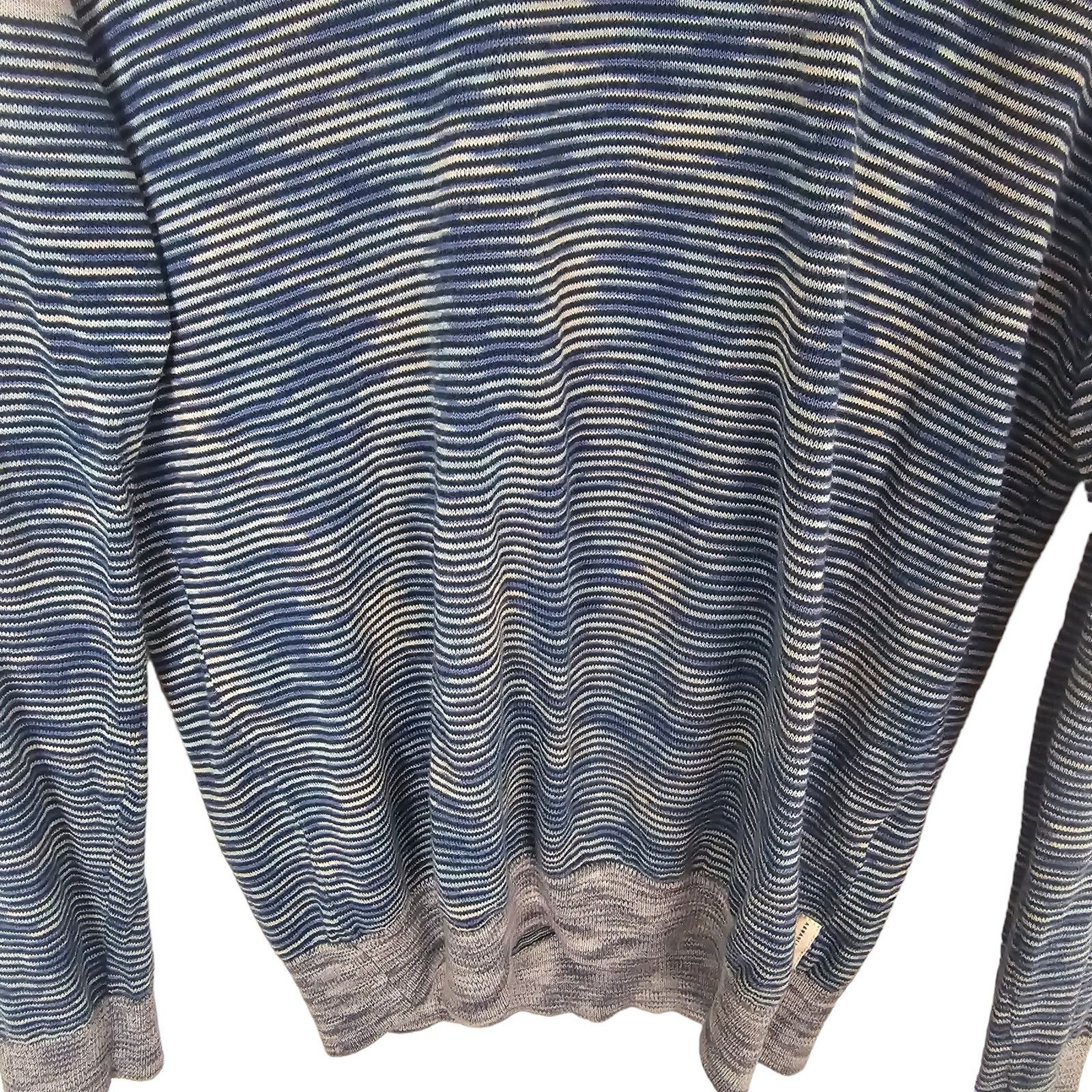 Armani Exchange Armani Exchange Mens Striped V-Neck Sweater Size M Designer Size US M / EU 48-50 / 2 - 3 Thumbnail