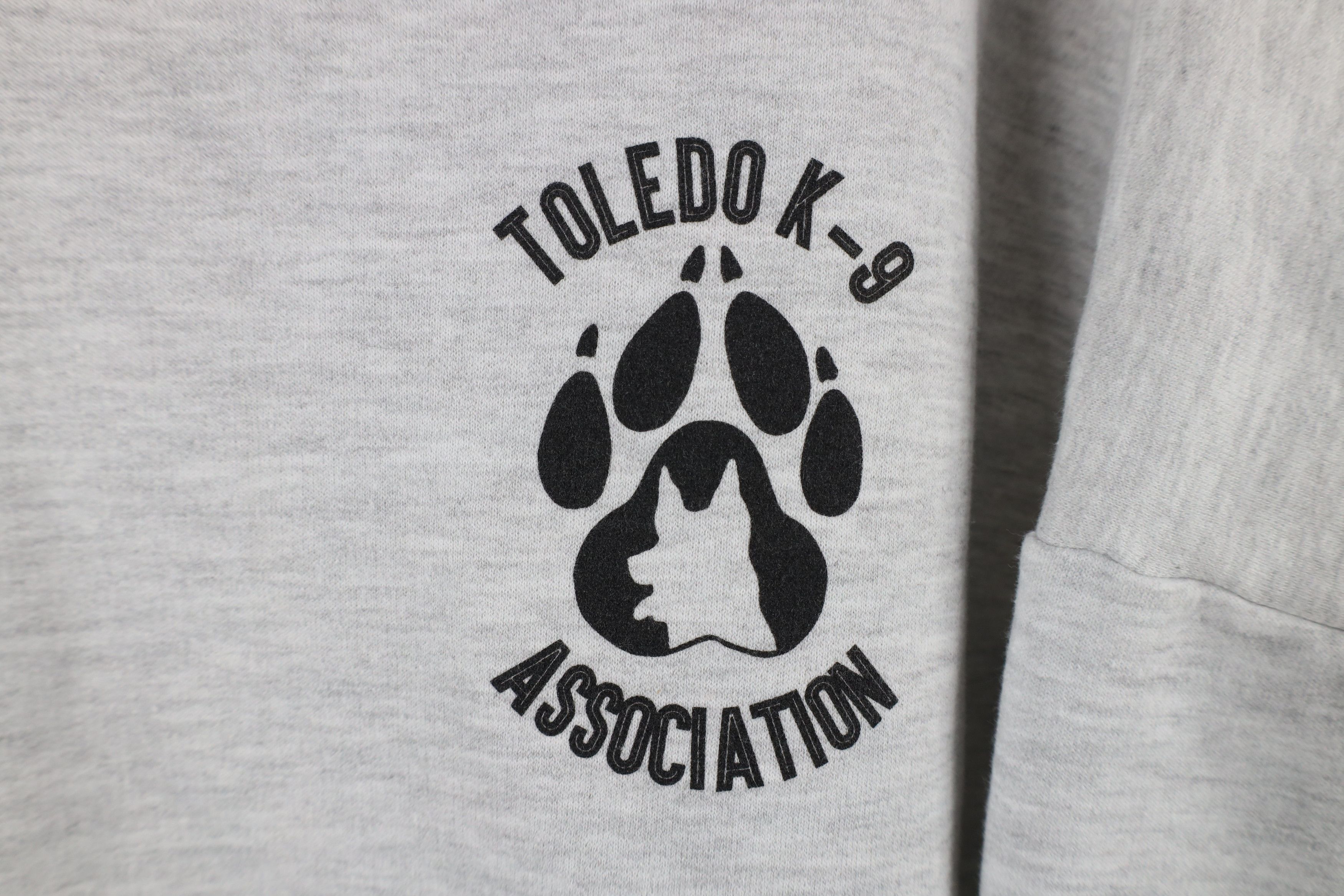 Vintage Vintage 90s Toledo K-9 Association Dog Hoodie Sweatshirt USA Size US XXL / EU 58 / 5 - 4 Thumbnail