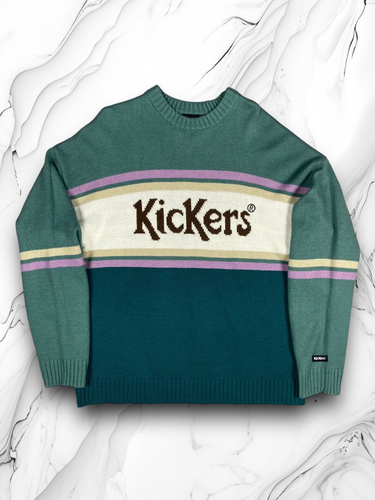 Kickers Vintage 90s Kickers rare streetwear style knitted sweater Size US XS / EU 42 / 0 - 1 Thumbnail