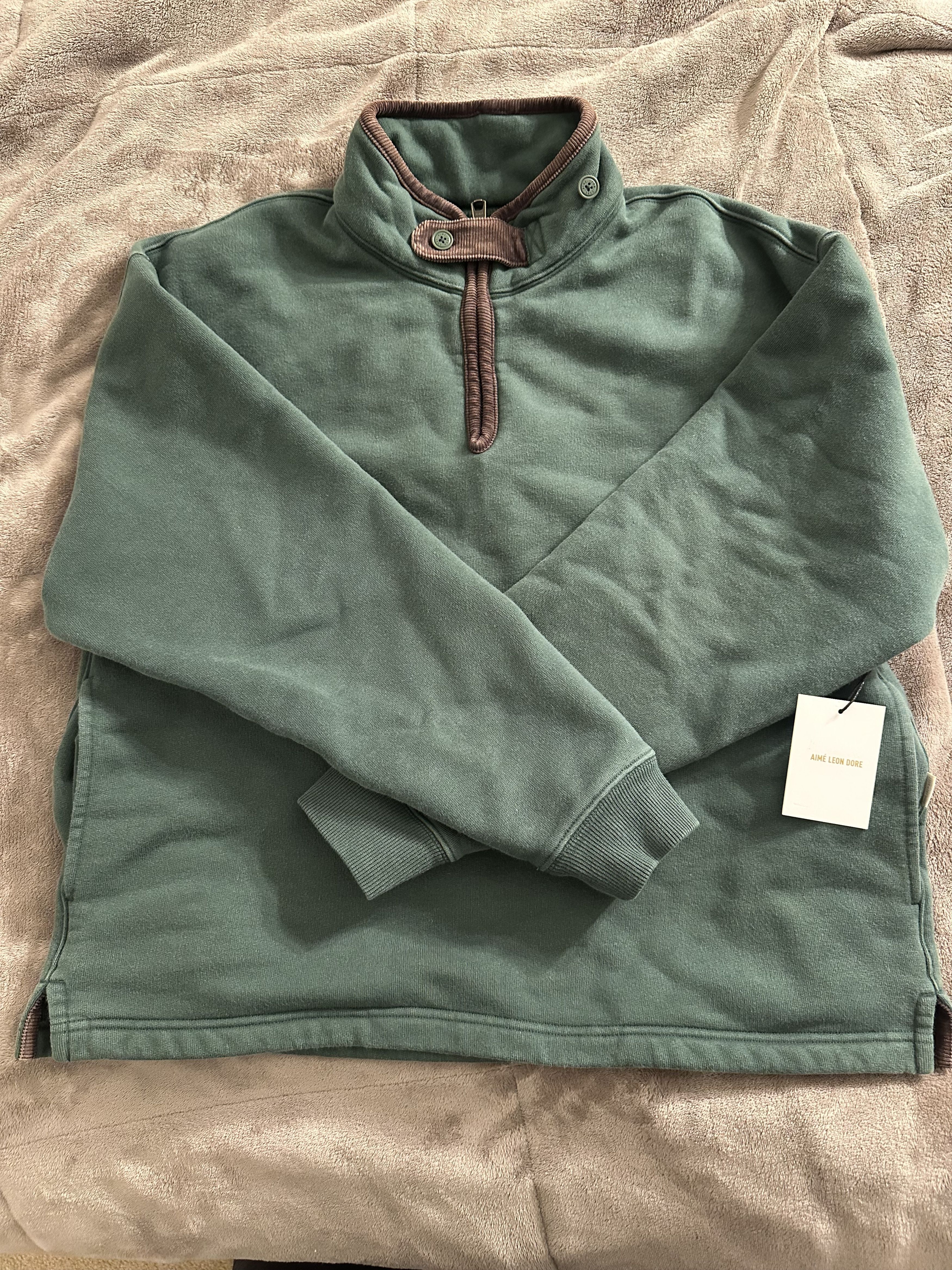 Heritage Quarter-Zip S Small Jungle Green