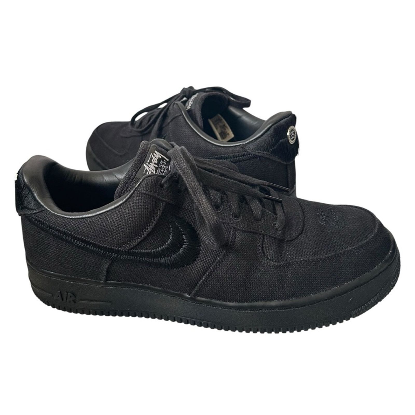 Nike × Stussy AF1 Low "Black" Sneakers M US 12.5 Limited Edition Collab Size US 12.5 / EU 45-46 - 11 Thumbnail
