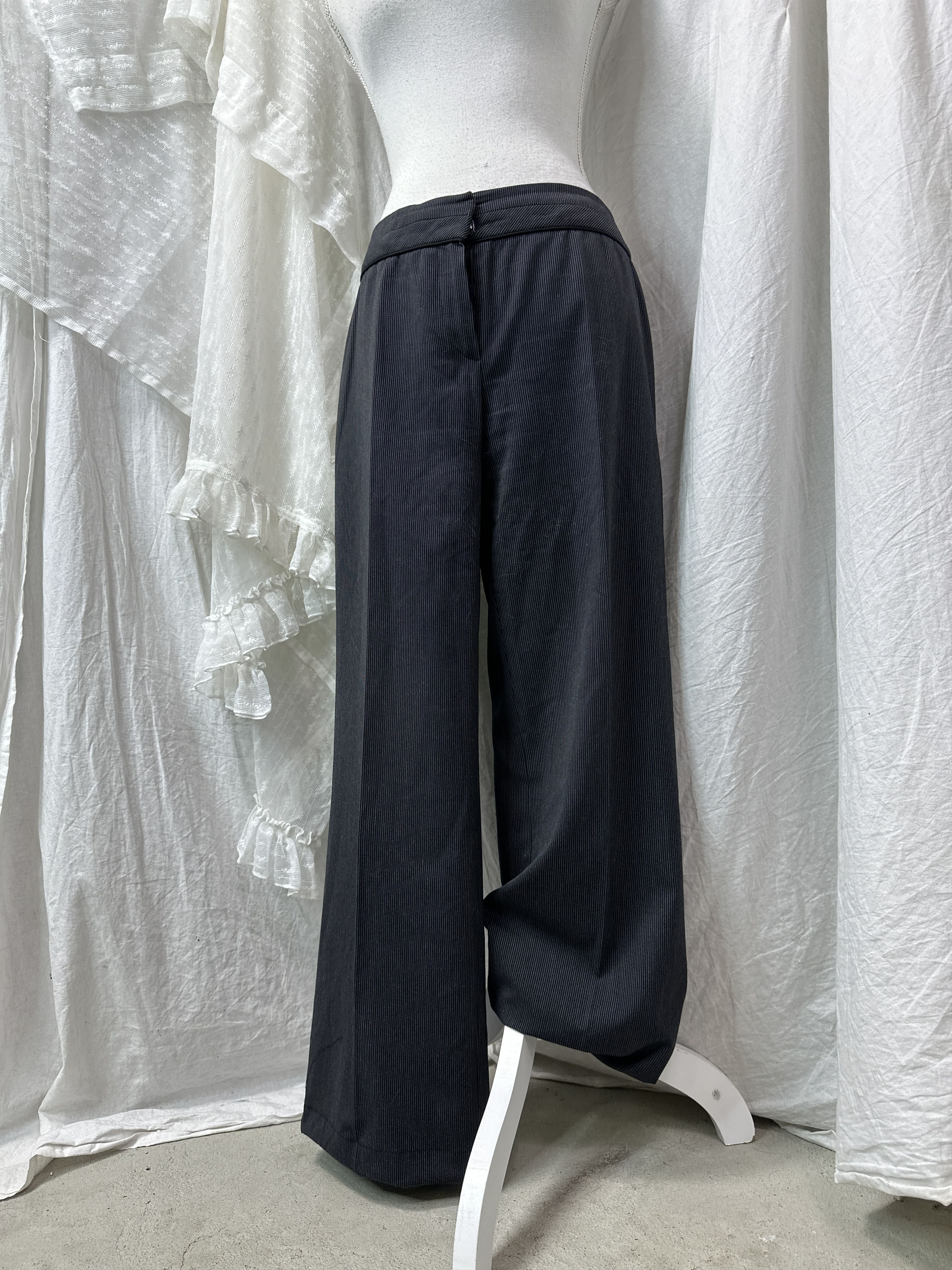 Vintage Vintage Striped Wide Leg Classy Pants Y2K Size 26" / US 2 / IT 38 - 1 Thumbnail