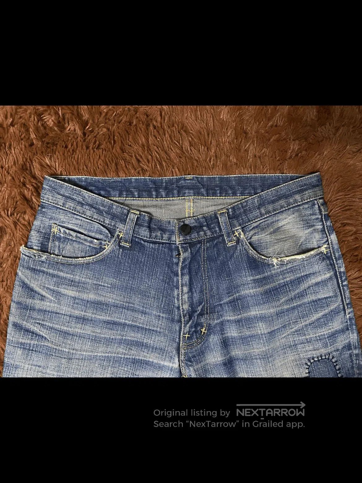 Number (N)ine Sz 2x28 Number Nine 05SS Distressed Patches Denim. Size US 30 / EU 46 - 4 Thumbnail