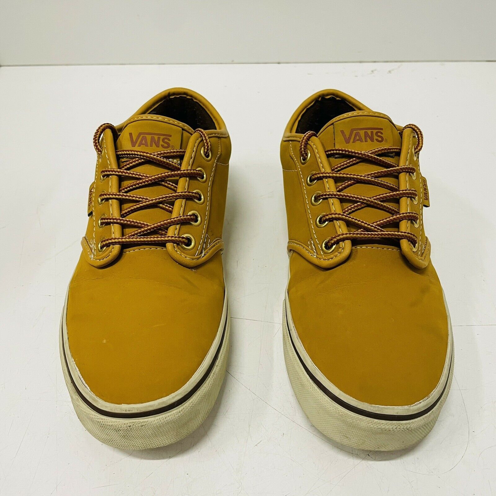 Vans Vans Atwood Nubuck Leather Skateboarding Shoes Gold Size US 7.5 / EU 40-41 - 4 Thumbnail