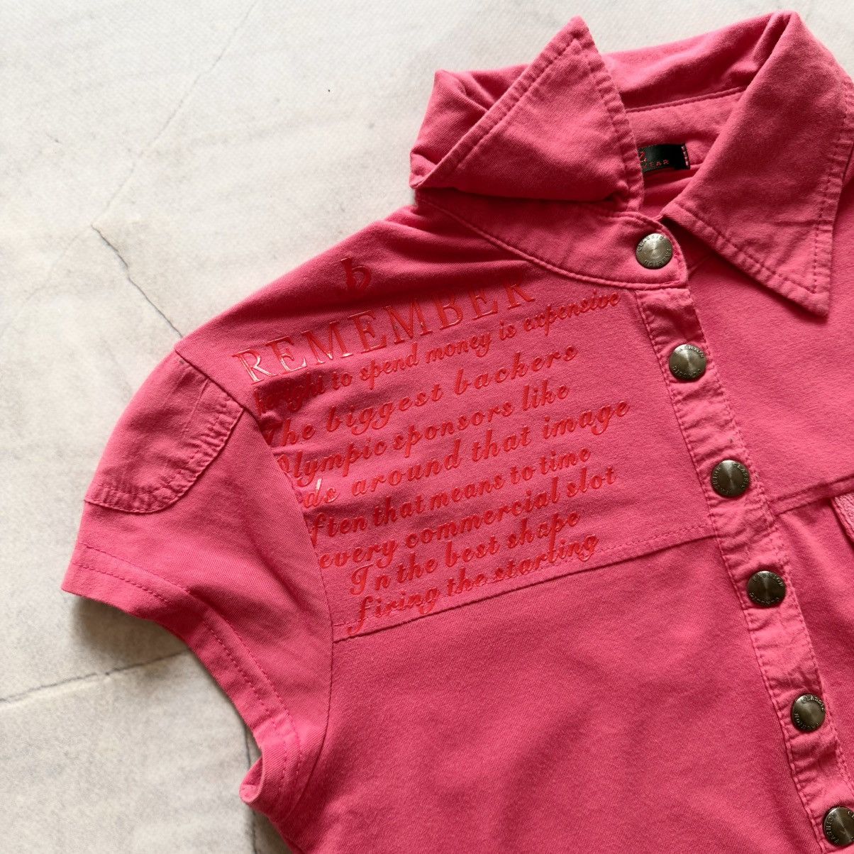 Hysteric Glamour Y2K Poem Cargo Polo T-Shirt Miss Sixty Hysteric Glamour Vibe Size S / US 4 / IT 40 - 3 Thumbnail