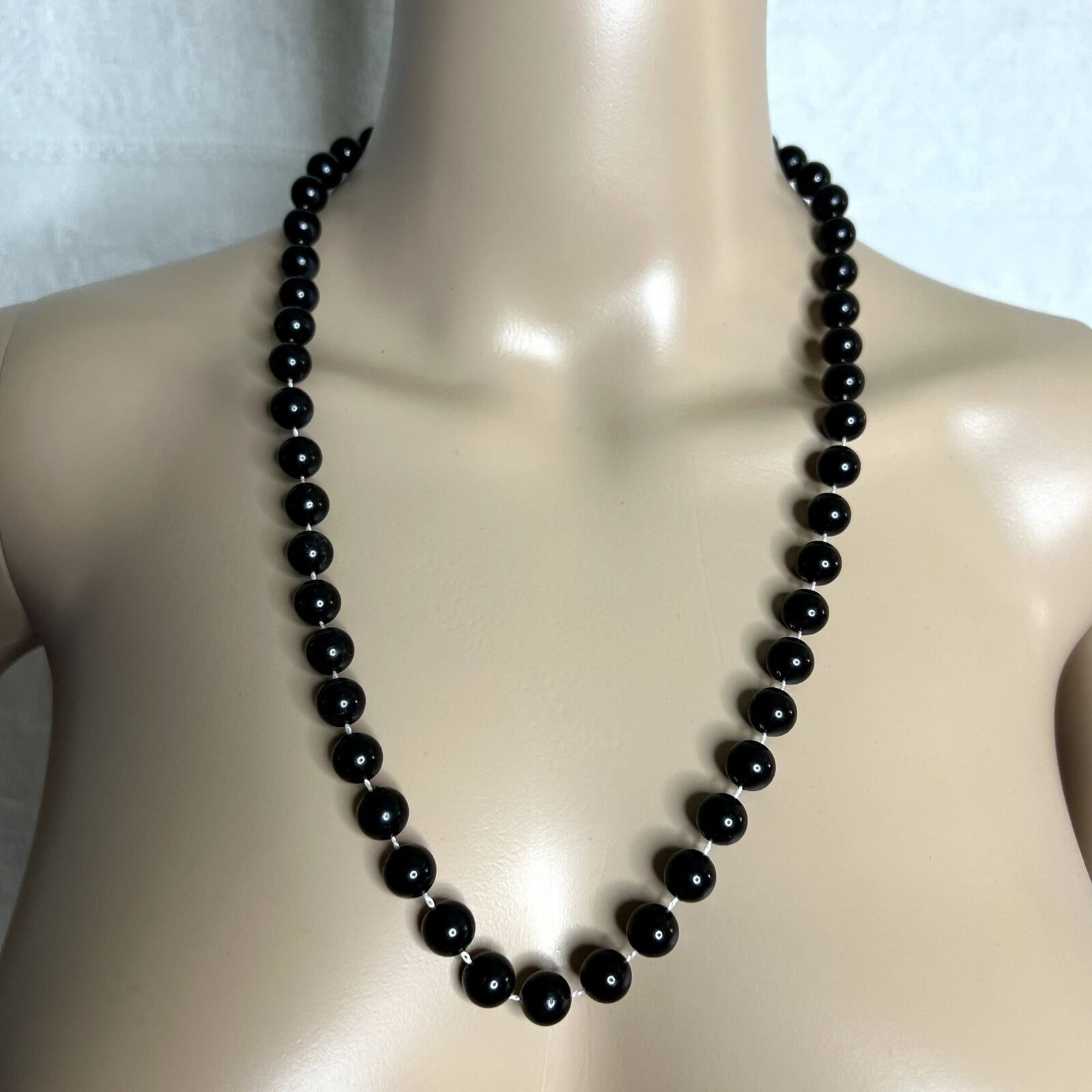 Other Vintage Black Beaded Necklace Size ONE SIZE - 1 Thumbnail