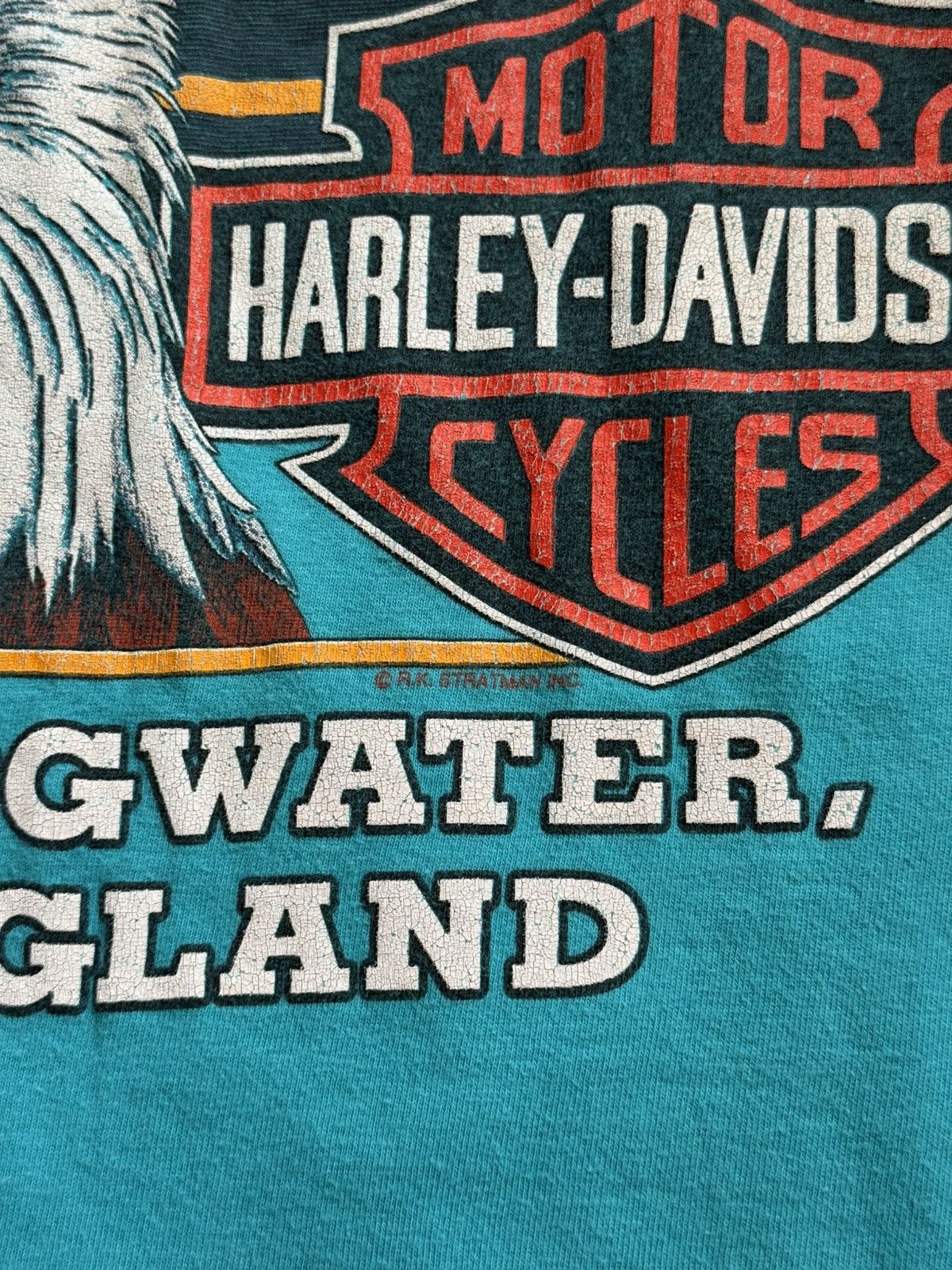 Harley Davidson Harley Davidson 1992 vintage biker t-shirt Size US L / EU 52-54 / 3 - 9 Thumbnail