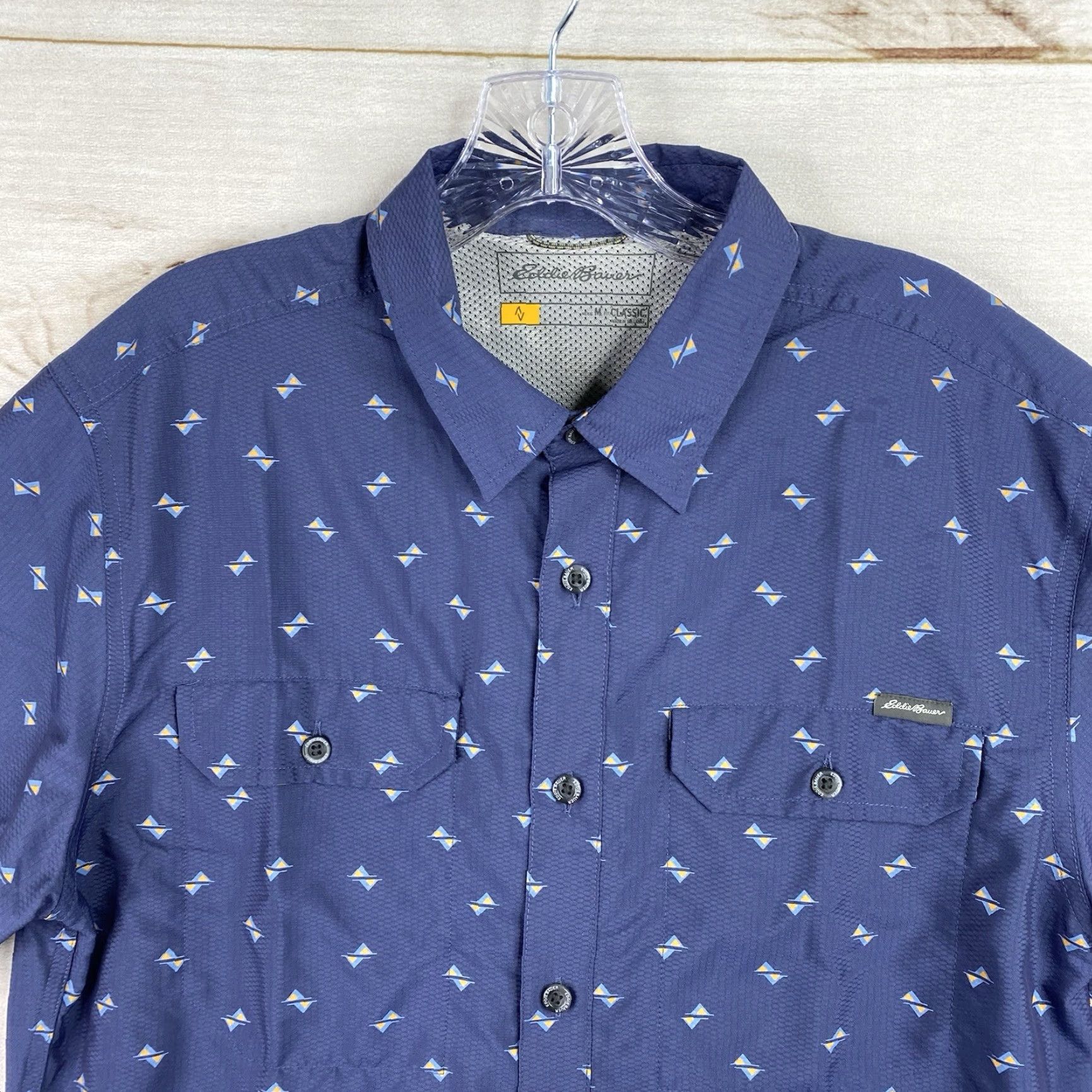 Eddie Bauer Eddie Bauer First Ascent Shirt Mens M Button Up Blue Printed Lightweight Outdoor Size US M / EU 48-50 / 2 - 2 Thumbnail