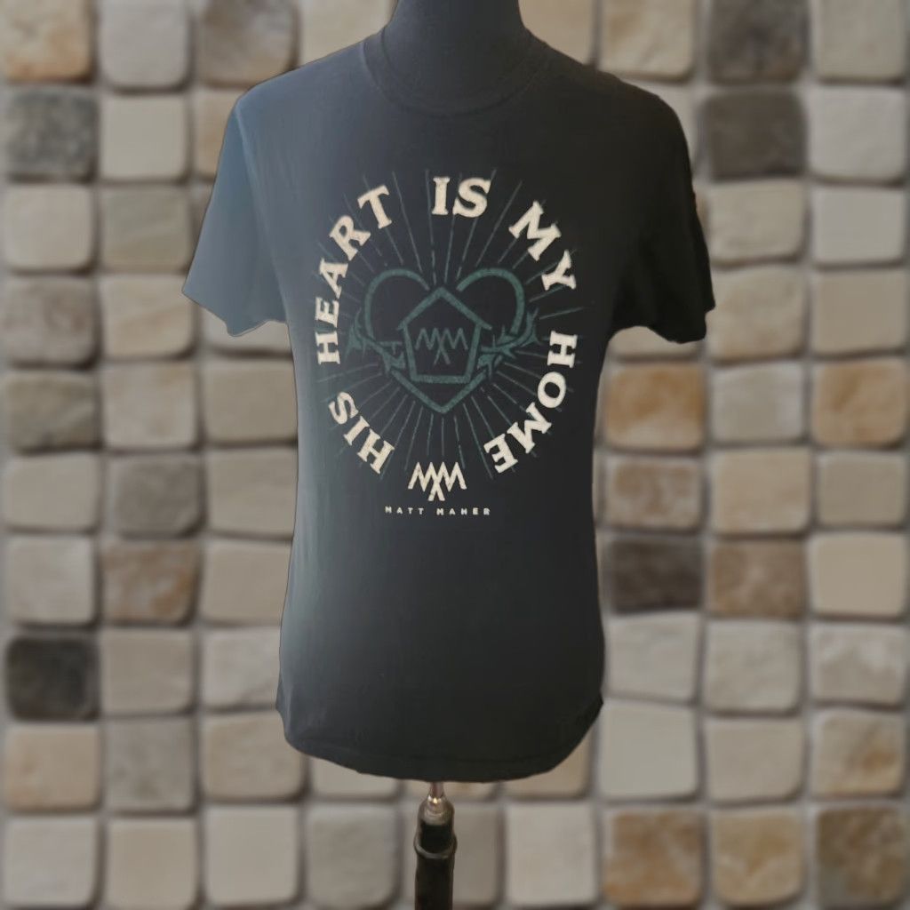 Next Level Matt Maher His Heart Is My Home Black Short Sleeve T Shirt Size Medium Size US M / EU 48-50 / 2 - 1 Preview
