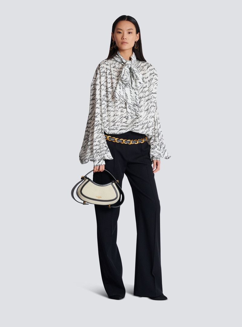 Balmain o1s1wg111225 Size:OS/Jolie Madame Shoulder Bag in White Size ONE SIZE - 8 Thumbnail