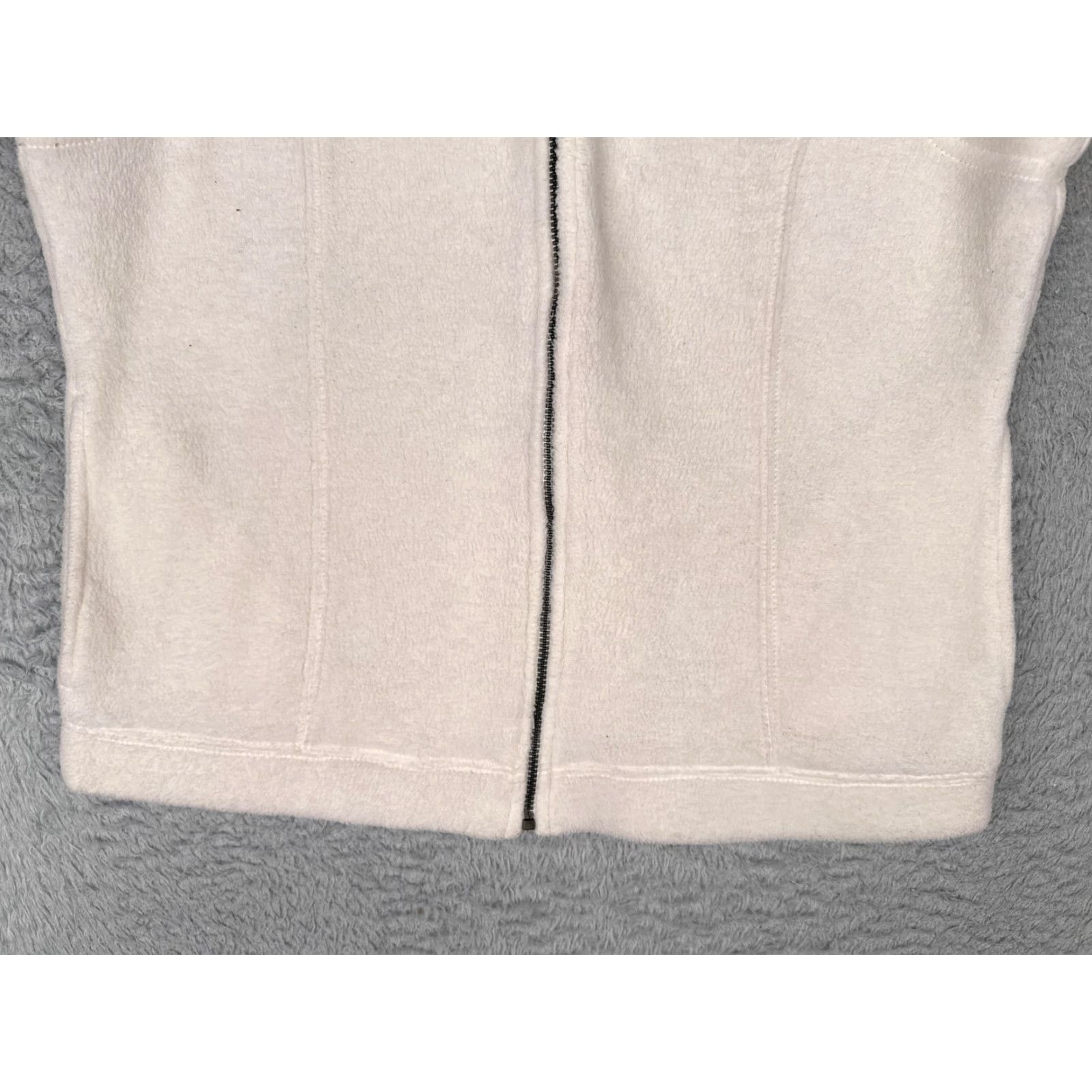 Logo 7 Antigua Vest Womens Medium White Fleece Full Zip Sleeveless Golf Logo Outdoor Size M / US 6-8 / IT 42-44 - 7 Thumbnail