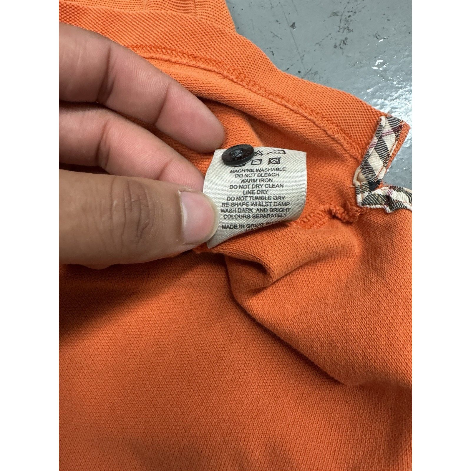 Burberry BURBERRY LONDON Size Large Orange 100% Cotton Nova Check Size US L / EU 52-54 / 3 - 3 Thumbnail