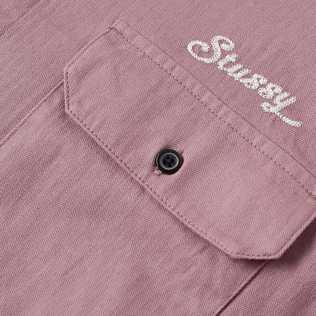 Stussy 💚 Stussy HBT Work Shirt Mauve Large NEW Size US L / EU 52-54 / 3 - 2 Thumbnail