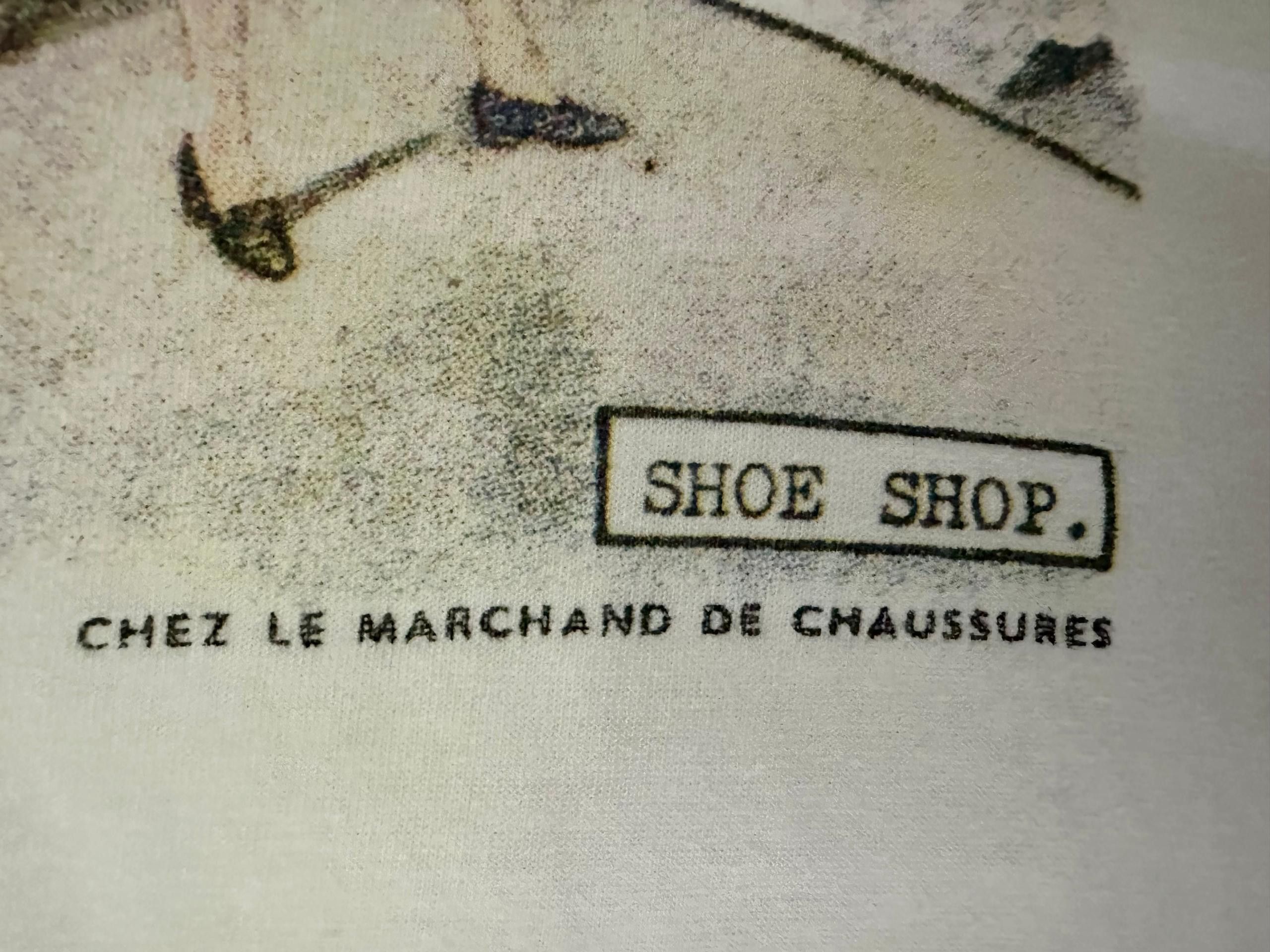 Designer × Paul Smith × Vintage Paul Smith SHOE SHOP. Chez Le Marchand De Chaussures T-Shirt Size US L / EU 52-54 / 3 - 4 Thumbnail