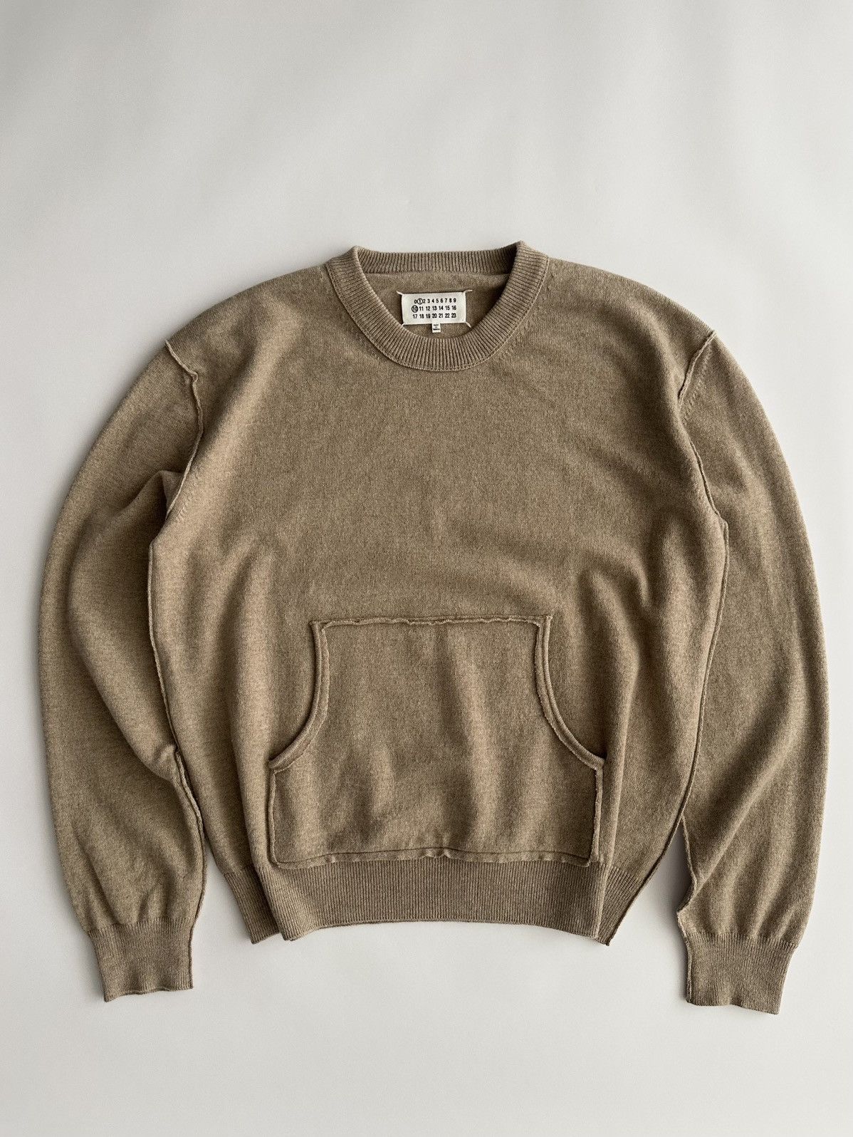 Maison Margiela Maison Margiela SS24 Deconstructed Wool Cashmere Sweater Size US M / EU 48-50 / 2 - 1 Thumbnail