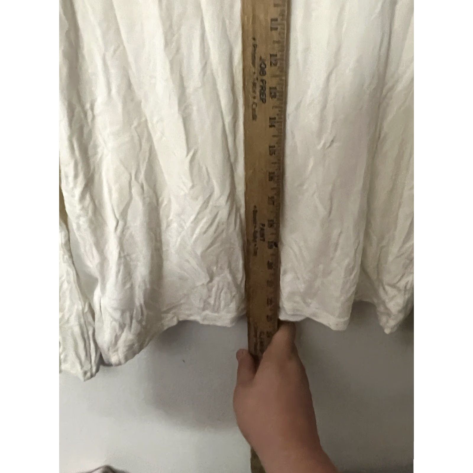 Vintage VINTAGE Michael Kors Long Sleeve Blouse White Petites Large Womens Size L / US 10 / IT 46 - 4 Thumbnail