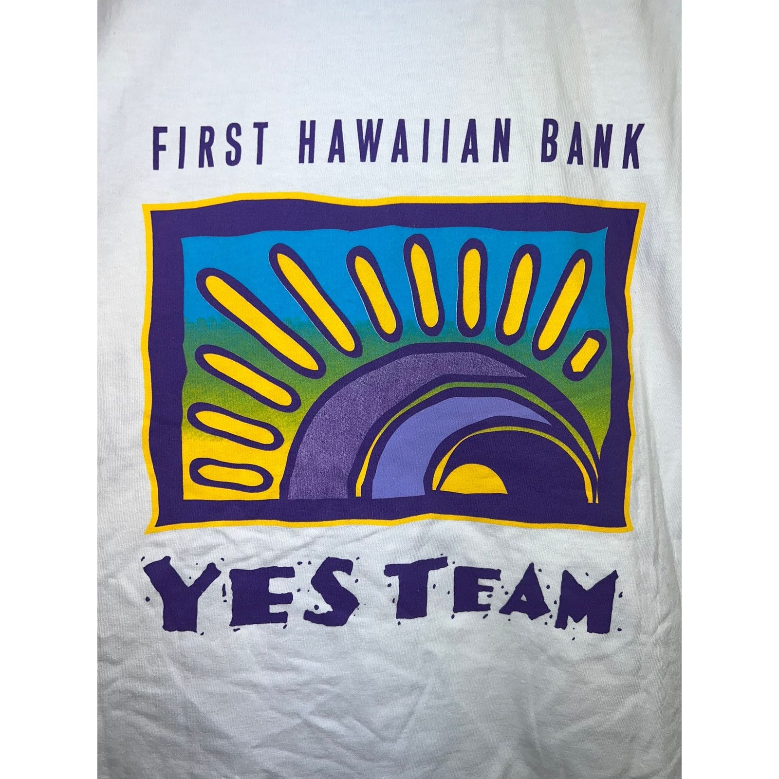 Hanes Vintage Hawaii Bank Shirt First Hawaiian Banking Tee 90s 2X Size US XXL / EU 58 / 5 - 6 Thumbnail