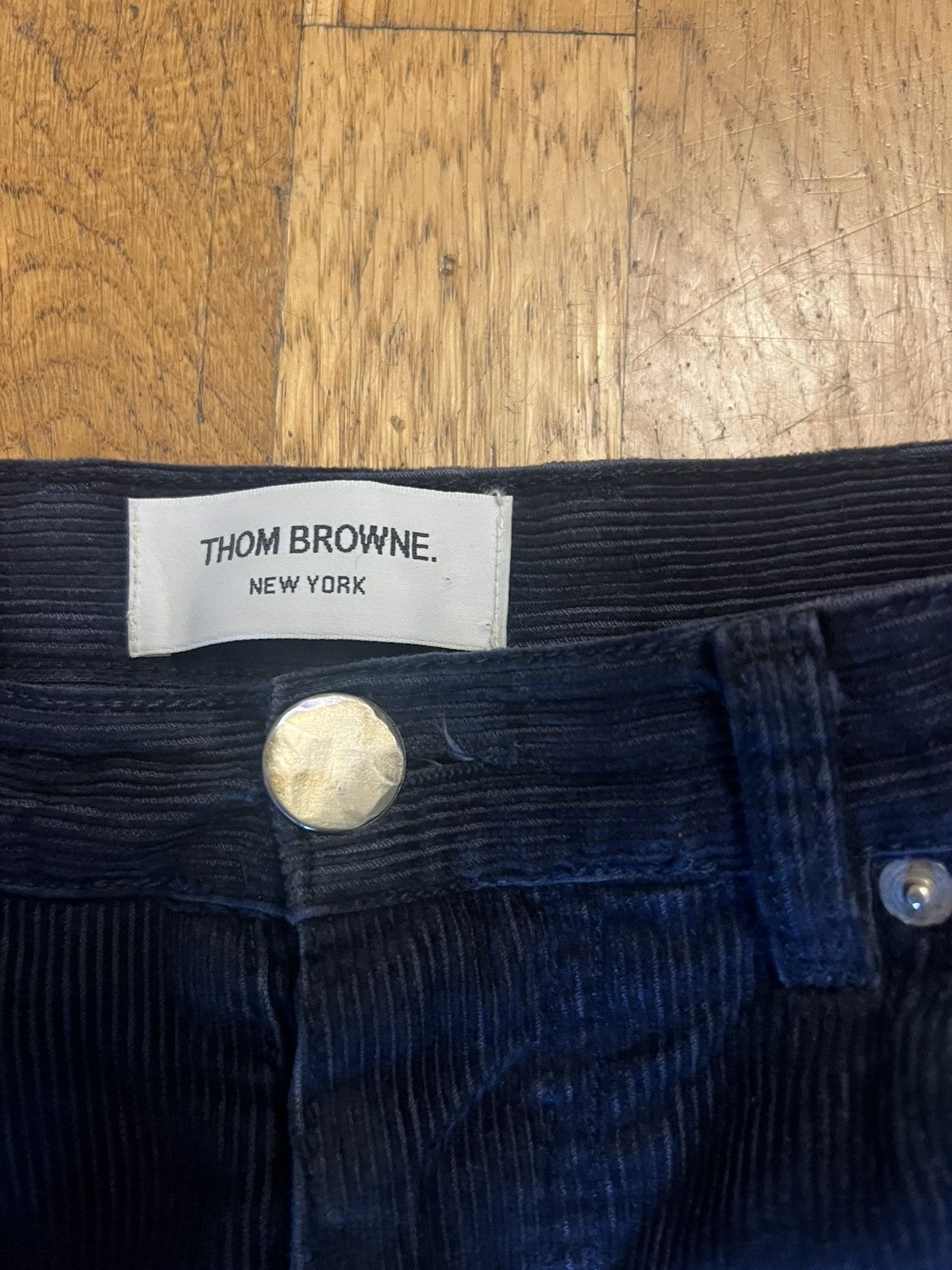 Thom Browne Thom Browne Navy corduroy pants Size US 30 / EU 46 - 2 Thumbnail