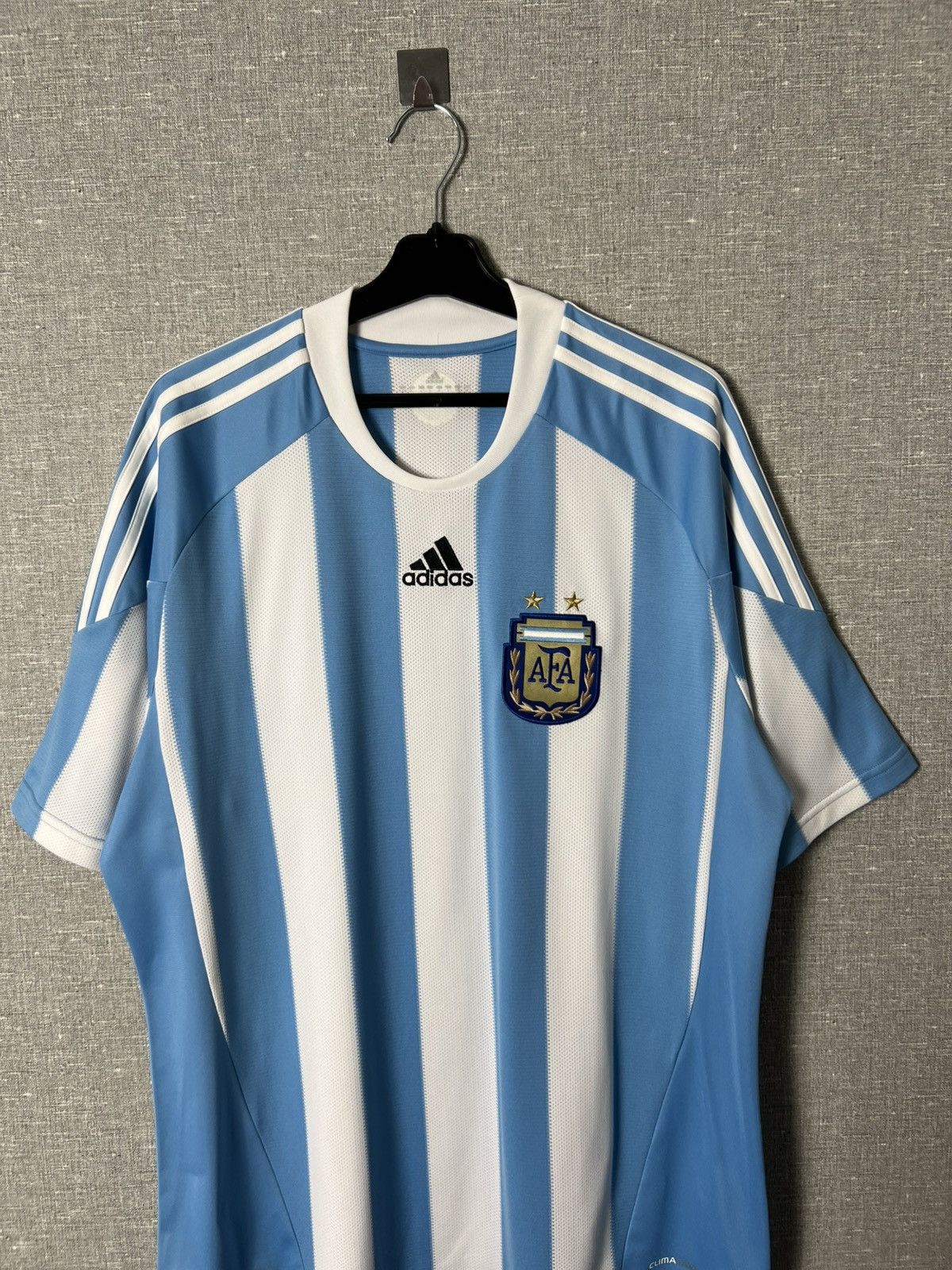 UEFA Vintage Adidas Argentina Messi #19 Home Jersey Blockcore Size US L / EU 52-54 / 3 - 3 Thumbnail