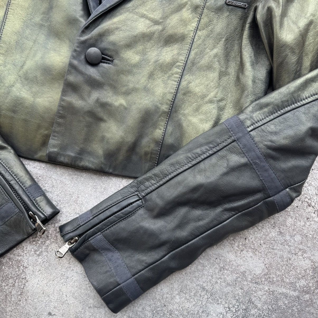 Diesel DIESEL 00’s Vintage Faded/Washed Punk Leather Jacket Size S / US 4 / IT 40 - 9 Thumbnail