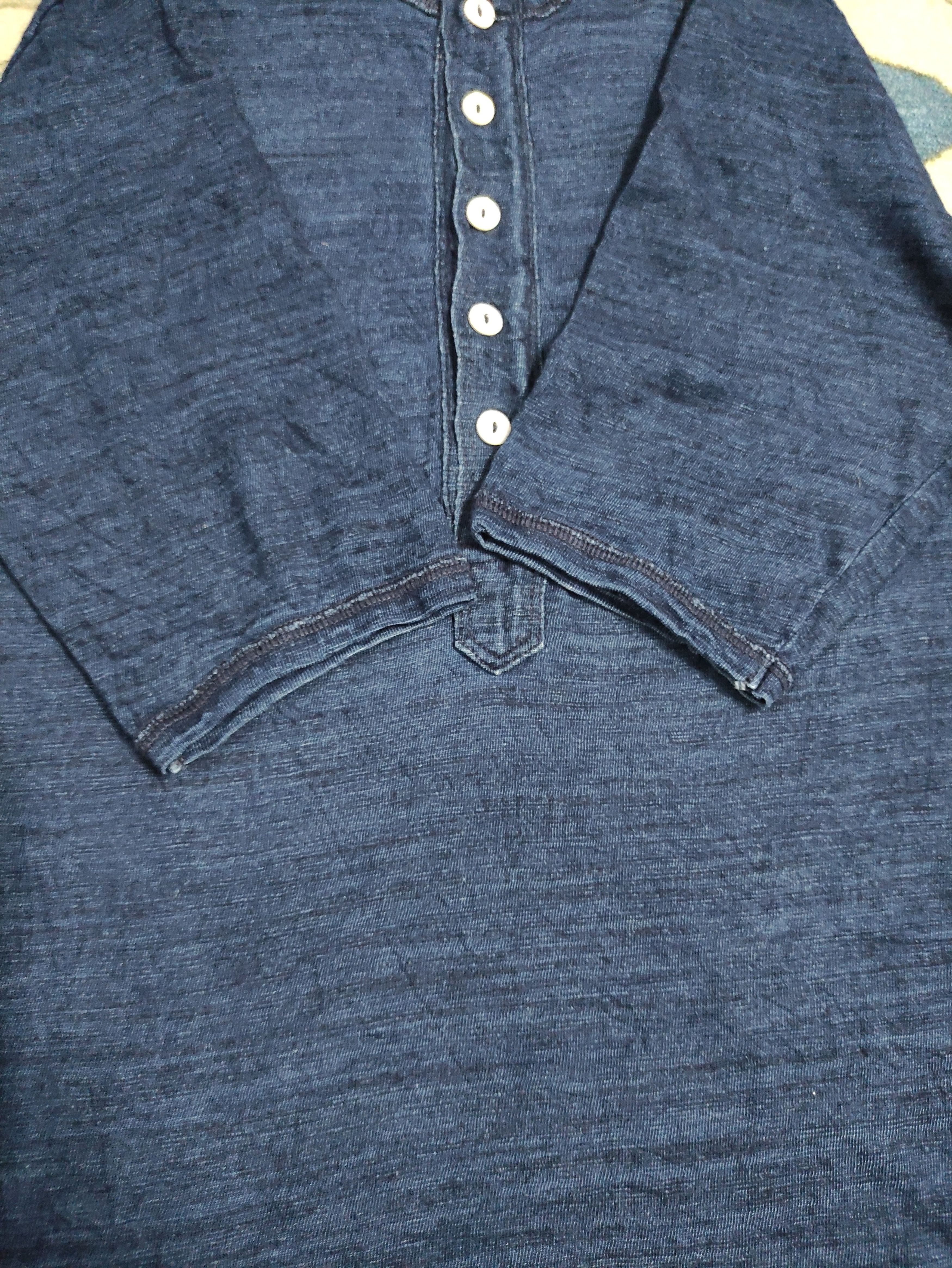 45rpm 45rpm INDIGO BUTTON UP PLAIN MINIMALIST SHIRT Size US S / EU 44-46 / 1 - 5 Thumbnail