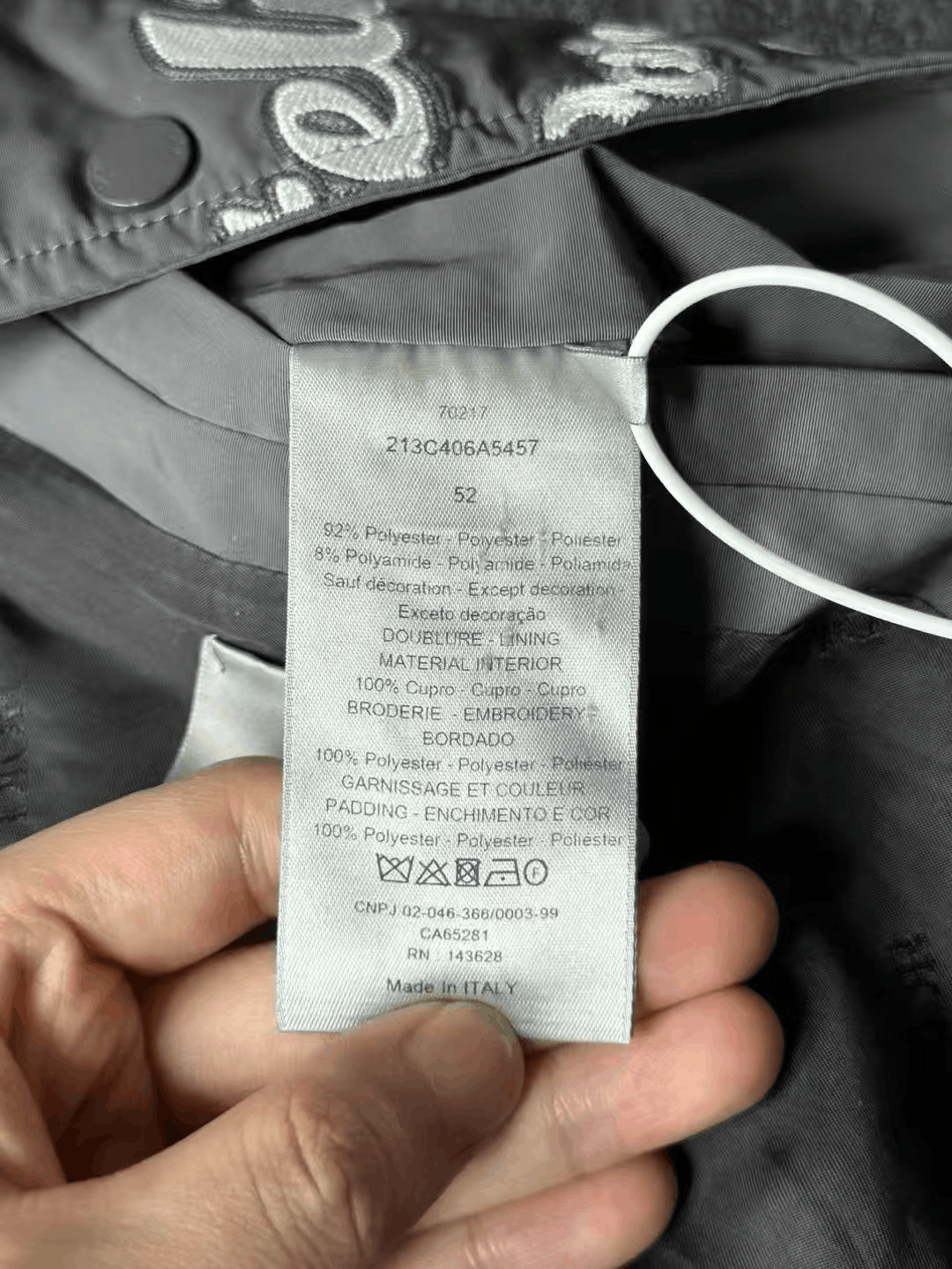 Dior Dior Logo Baseball Jacket in Gray Size US XL / EU 56 / 4 - 4 Thumbnail