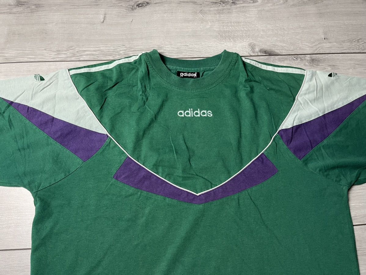 Adidas Vintage Adidas T-shirt Box Logo size XLarge Size US XL / EU 56 / 4 - 3 Thumbnail