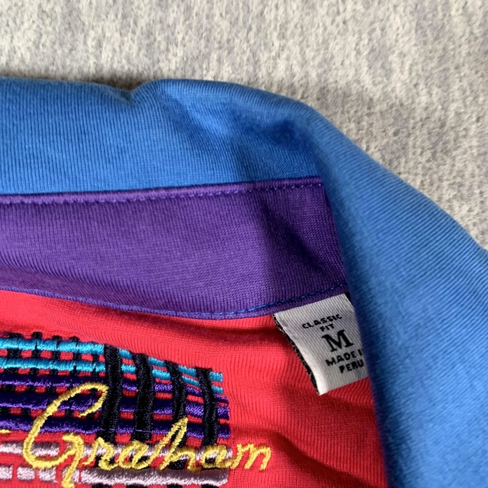 Robert Graham Robert Graham Polo Shirt Mens M Blue Classic Fit Cotton Size US M / EU 48-50 / 2 - 5 Thumbnail