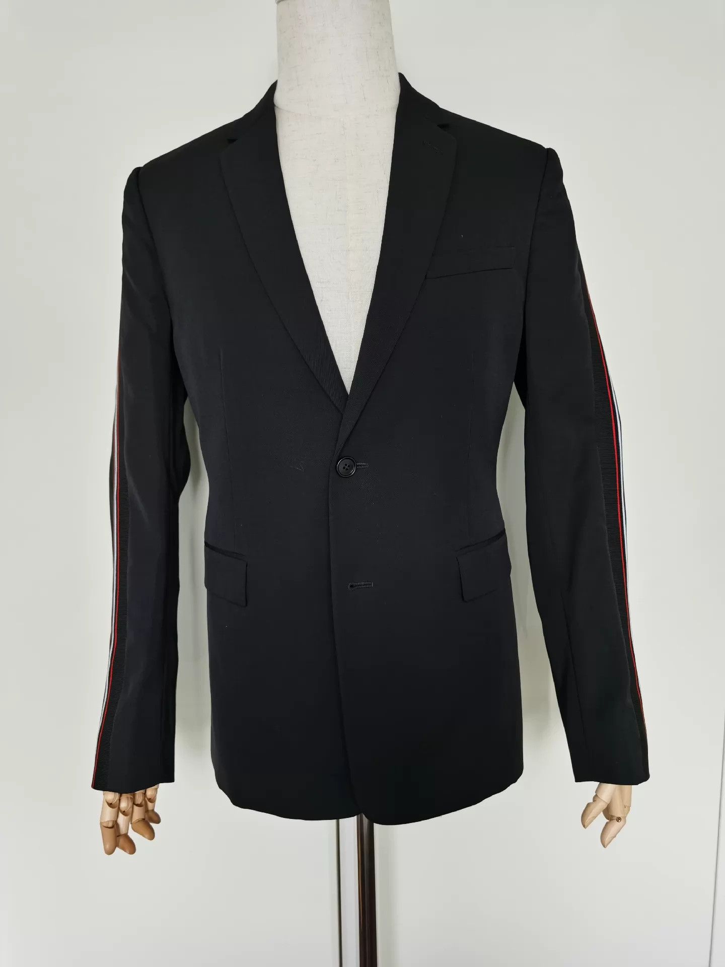 Dior DIOR HOMME Wool Blazer Side Stripe Size 50 Size 50R - 1 Thumbnail