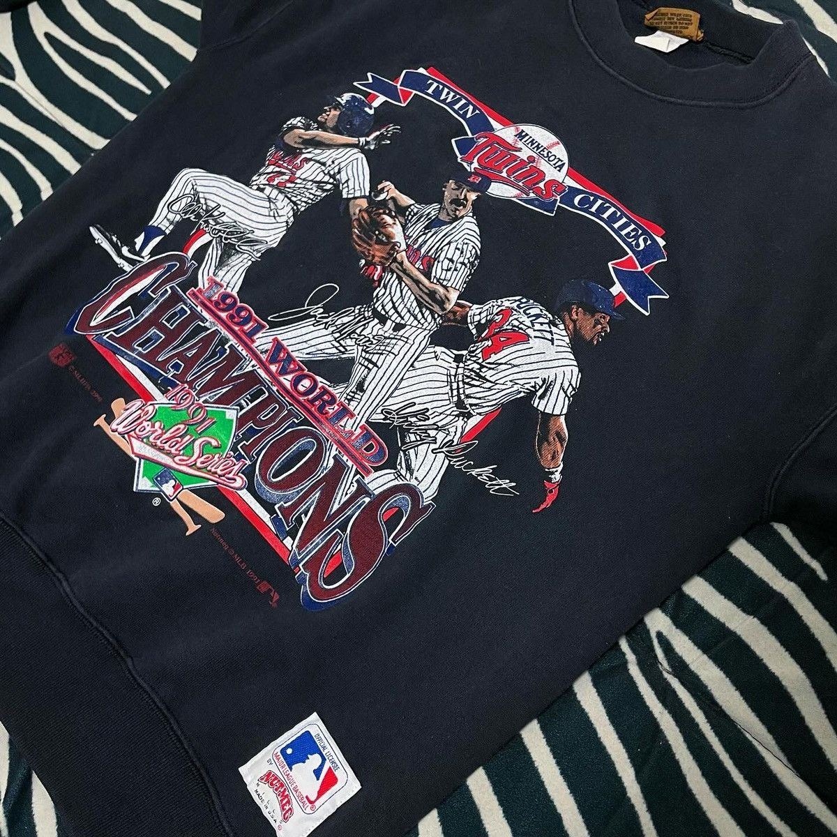 MLB × Nutmeg × Vintage 1991 Minnesota twins nutmeg world Champions MLB sweatshirt Size US M / EU 48-50 / 2 - 4 Thumbnail