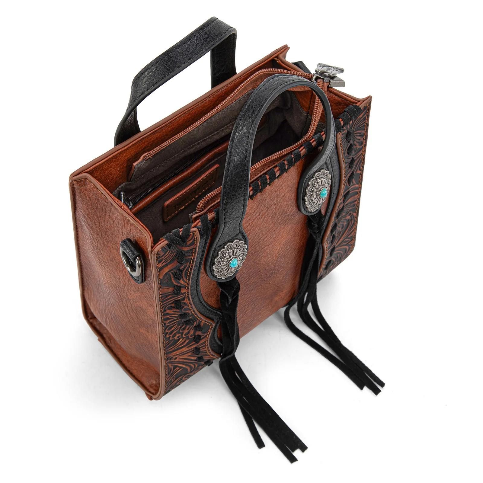 Designer Trinity Ranch Vintage Embossed Handbag Size ONE SIZE - 2 Thumbnail
