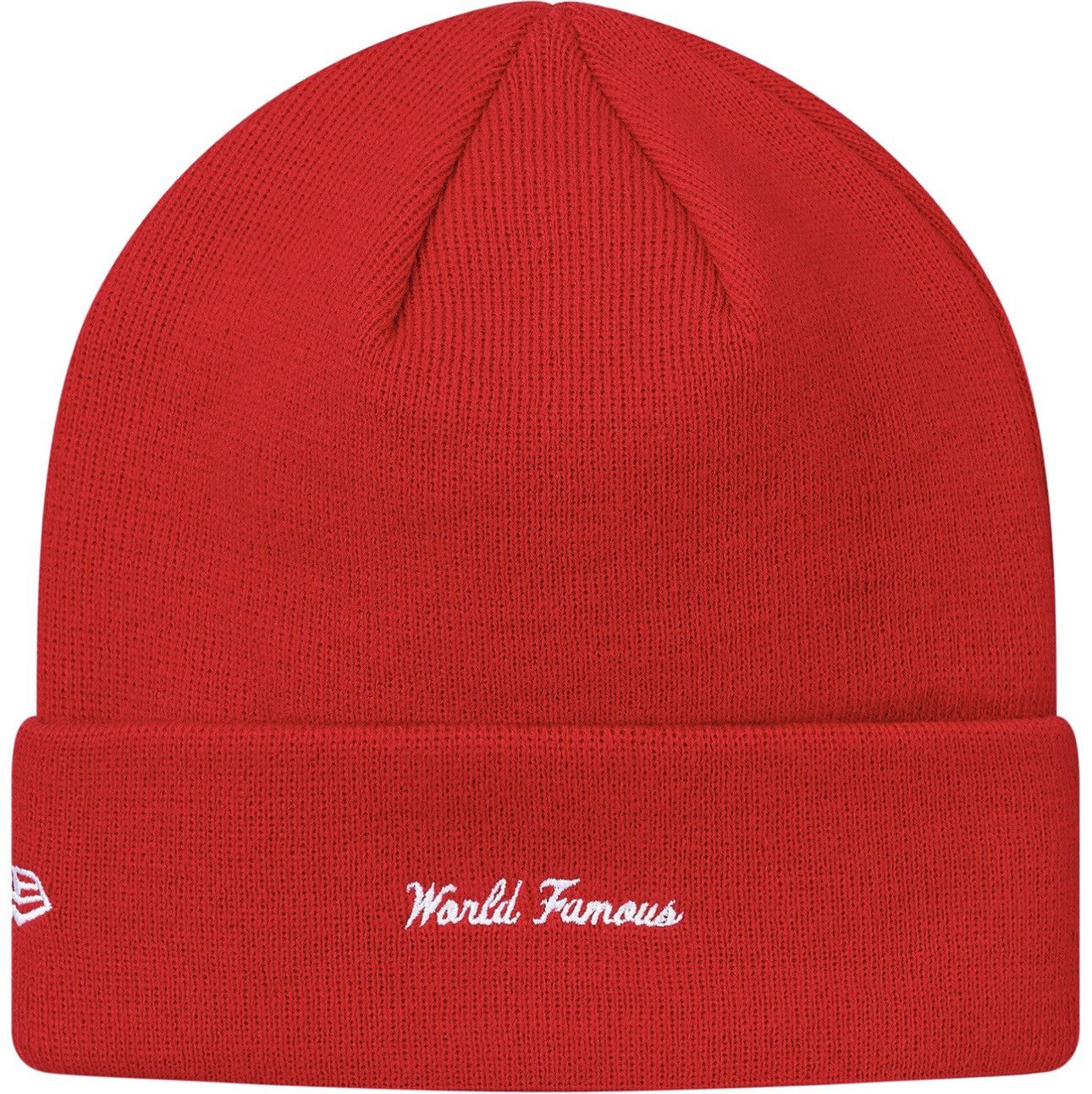 New Era × Supreme FW17 Supreme New Era Box Logo Beanie Red Size ONE SIZE - 14 Thumbnail